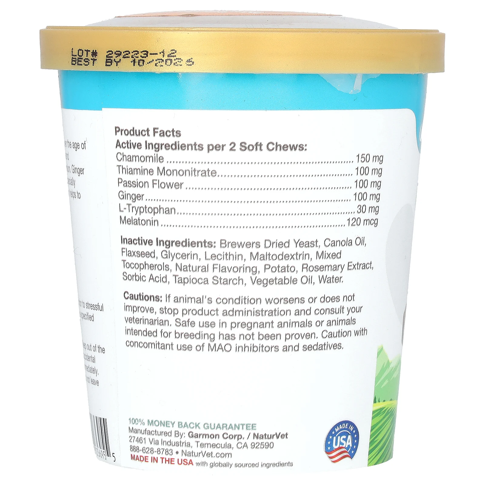 NaturVet, Quiet Moments, успокаивающее средство + мелатонин, для собак, 70 жевательных таблеток, 154 г (5,4 унции)