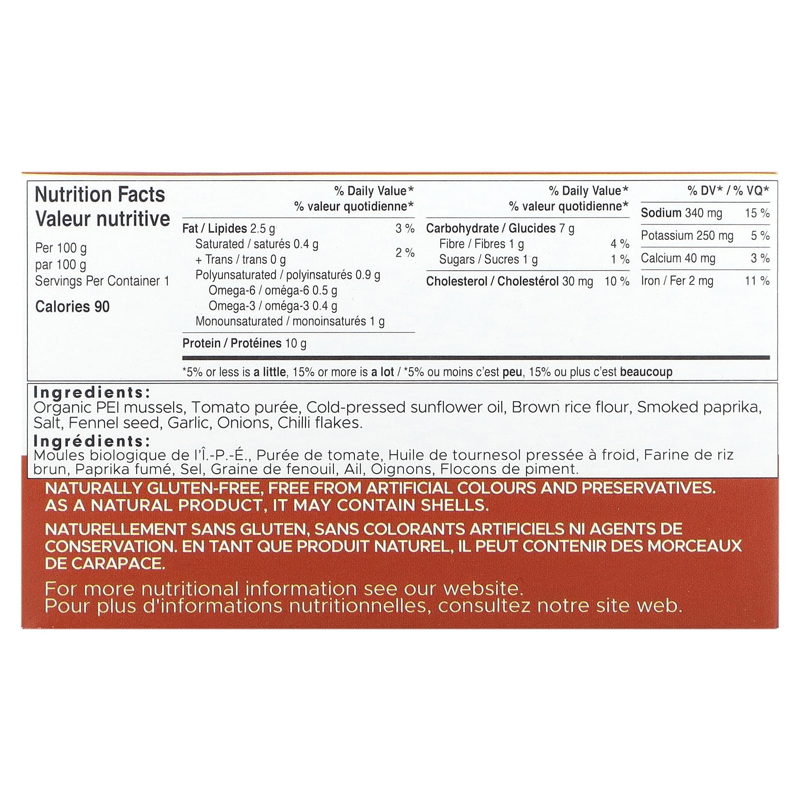 Scout, Мидии пей в копченой паприке и томатном соусе с фенхелем, 100 г (3,5 унции)