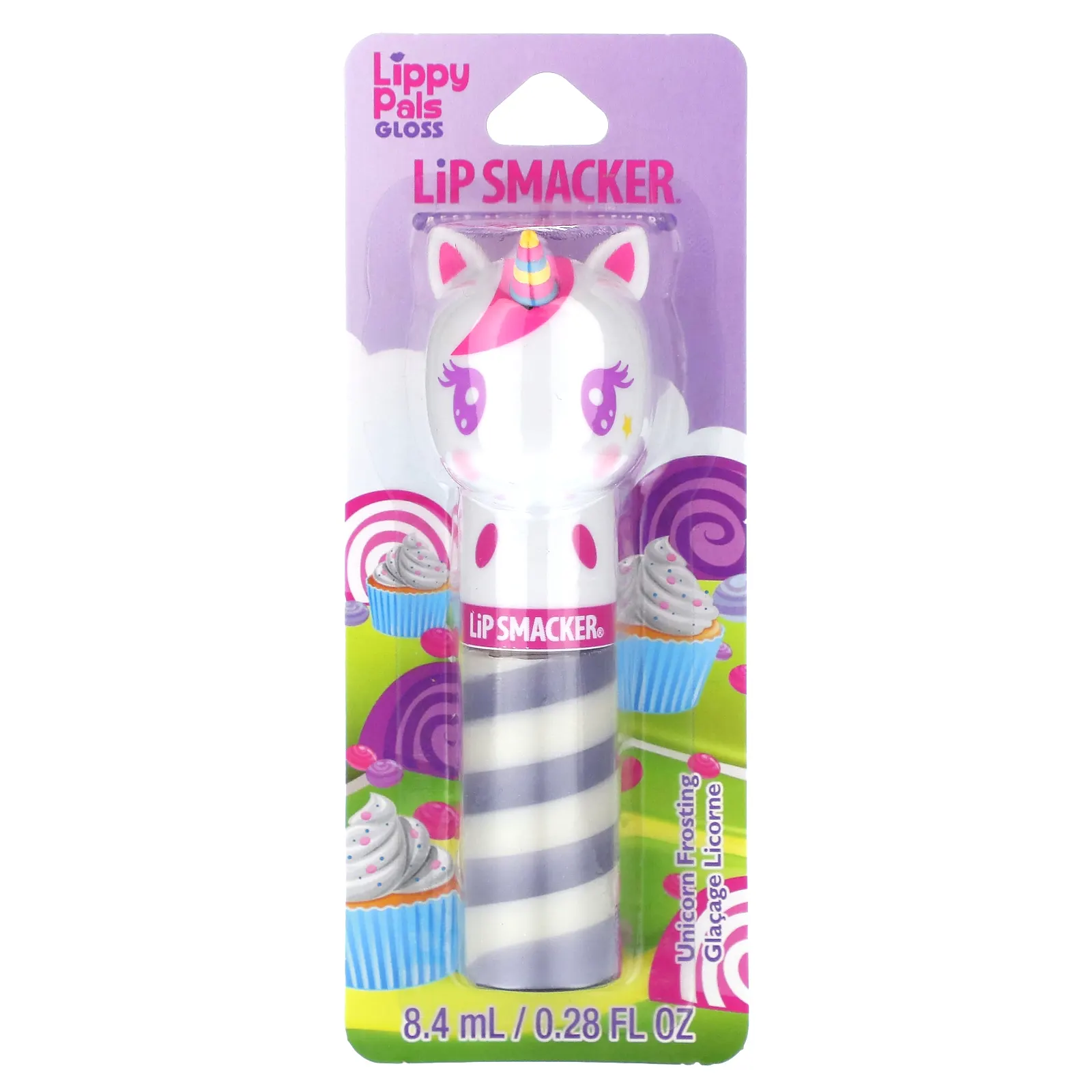Lip Smacker, Lippy Pals Gloss, Unicorn, глазурь с единорогом, 8,4 мл (0,28 жидк. Унции)