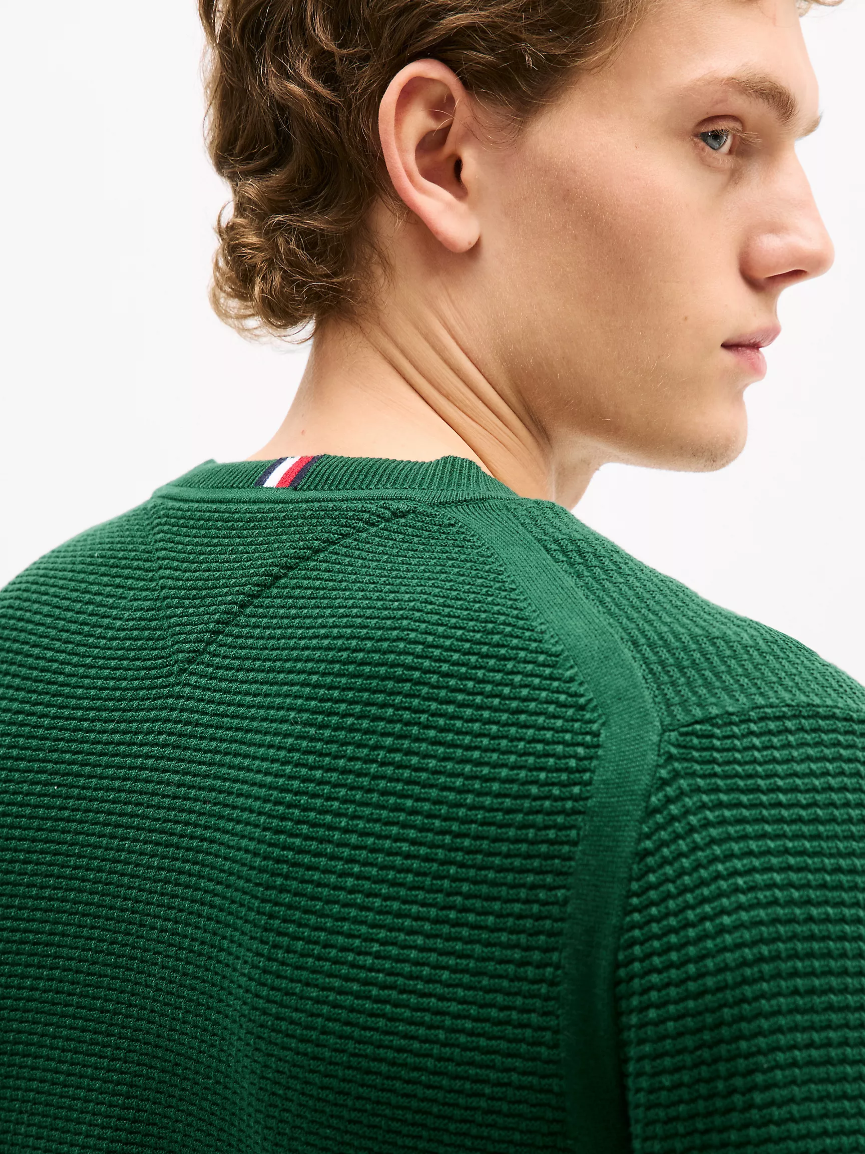 Мужской свитер Tommy Hilfiger, Структурированный свитер с круглым вырезом