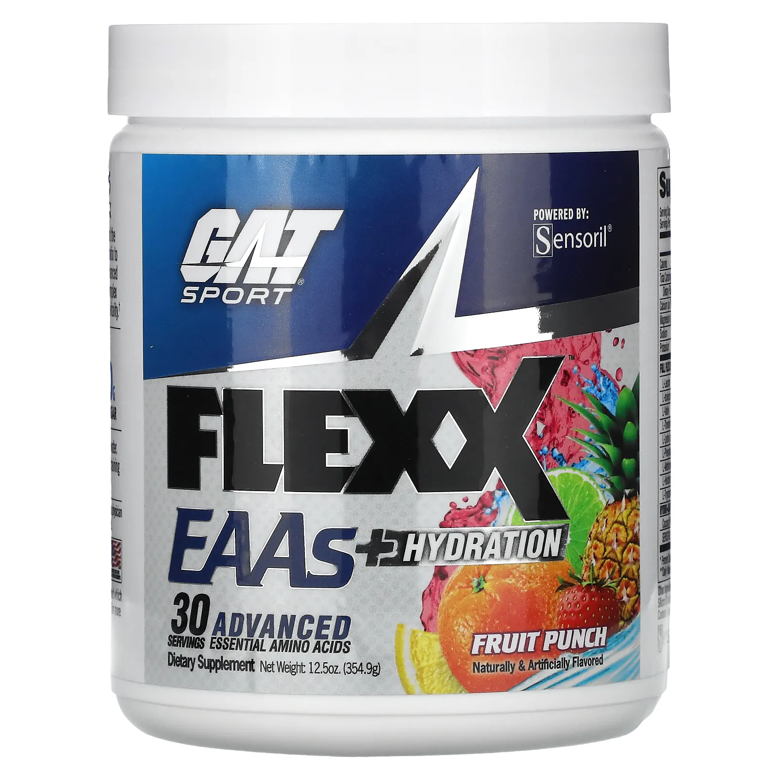 GAT, Flexx EAA + Hydration, фруктовый пунш, 354,9 г (12,5 унции)