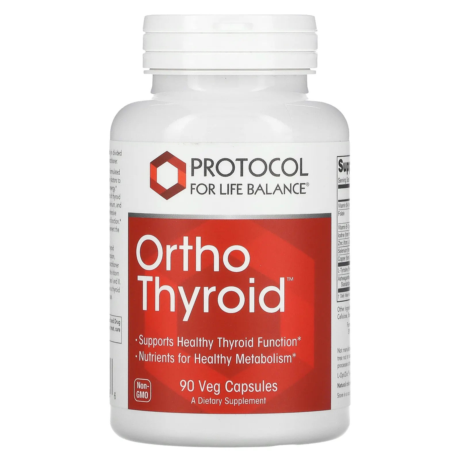 Protocol for Life Balance, Ortho Thyroid, 90 растительных капсул