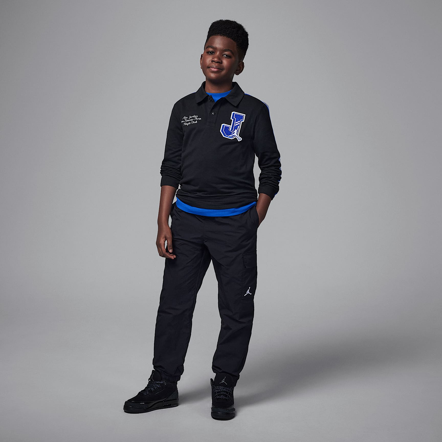 Air Jordan 3 Retro "Black Cat" Big Kids' Shoes