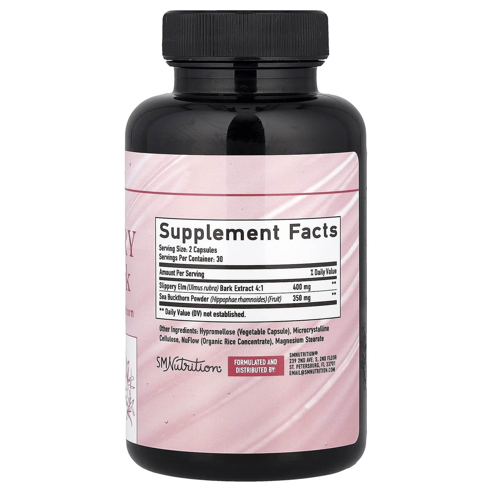 SMNutrition, Кора скользкого вяза, 60 капсул