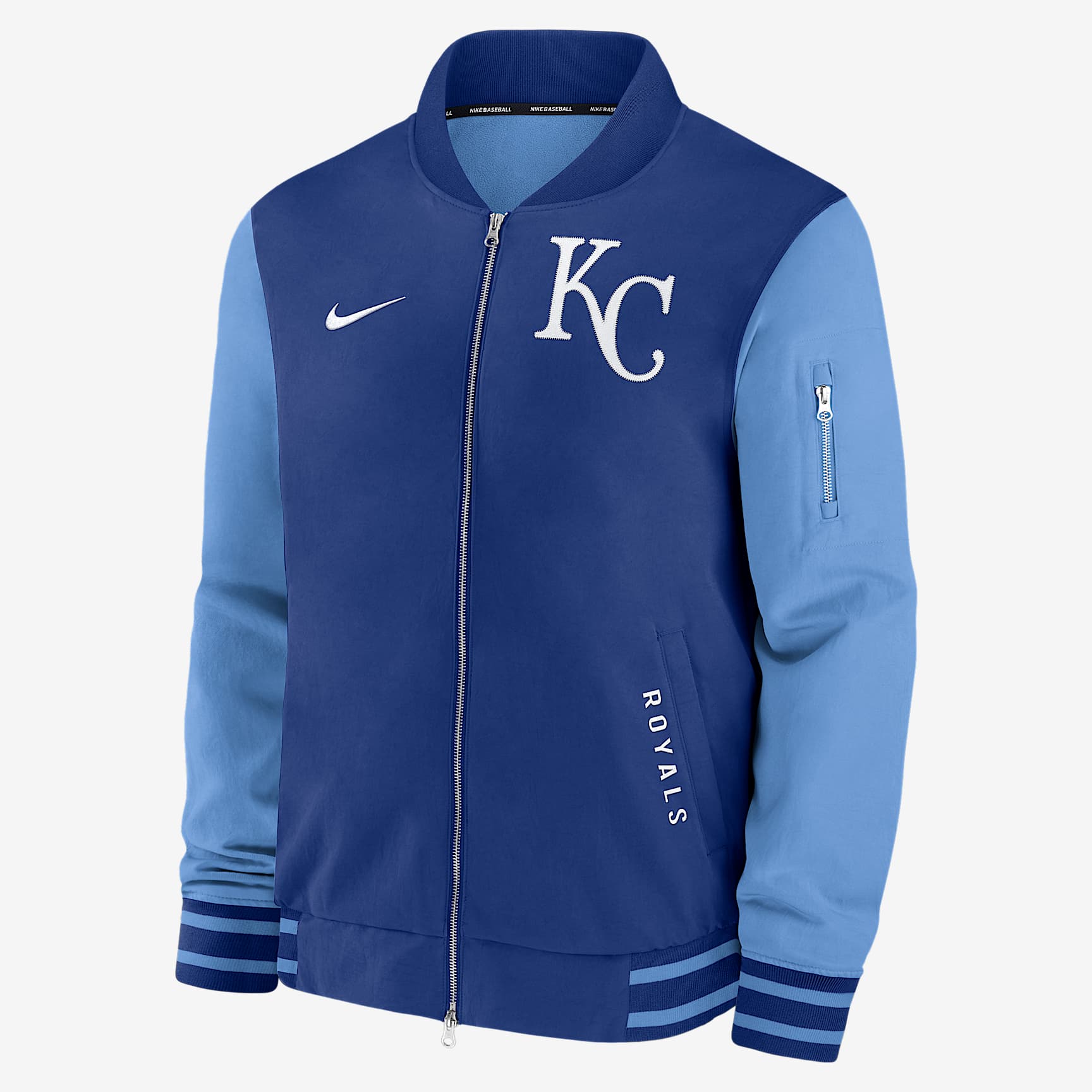 Kansas City Royals Authentic Collection Dugout Men's Nike MLB Full-Zip Bomber Jacket