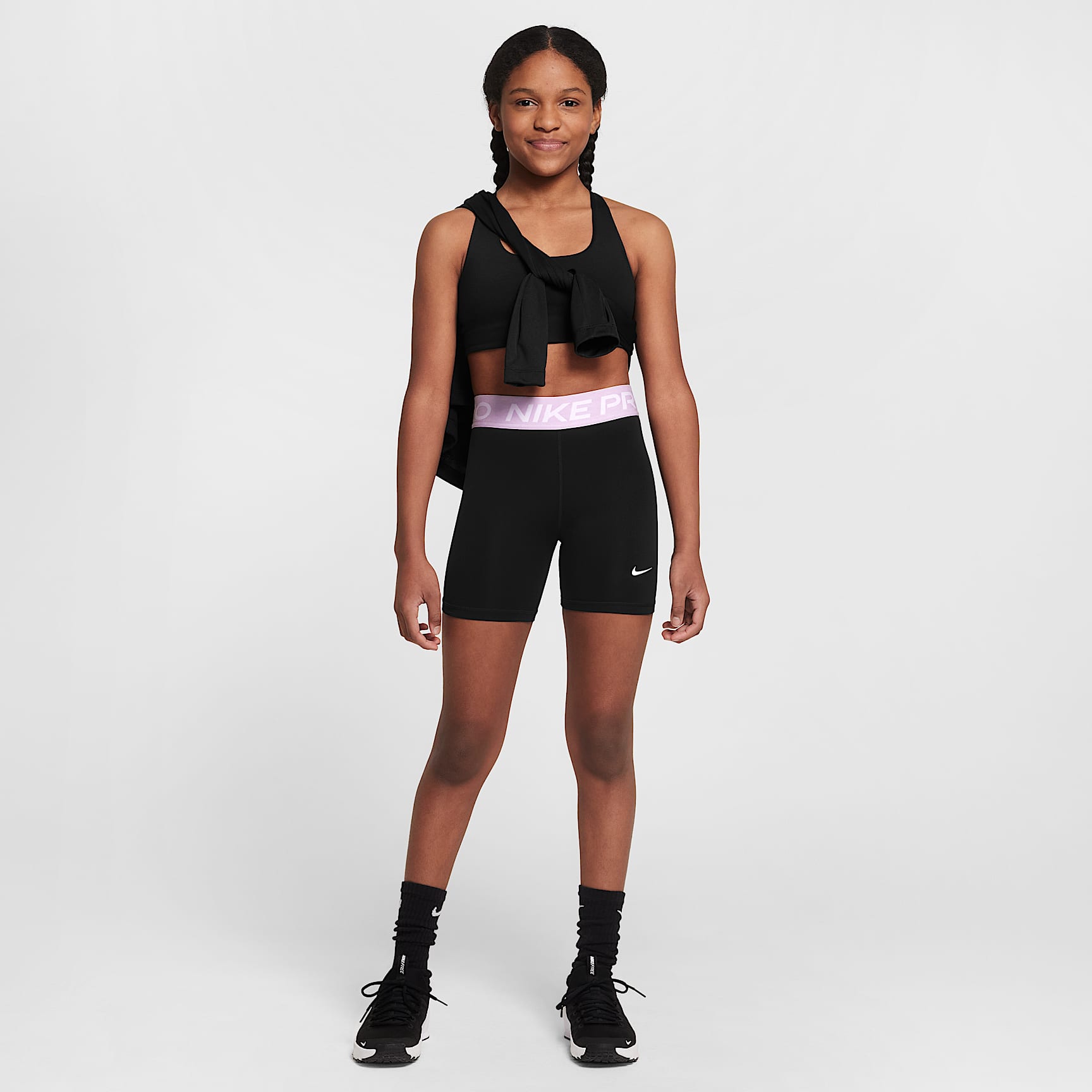 Nike Pro Big Kids' (Girls') Dri-FIT 5" Shorts