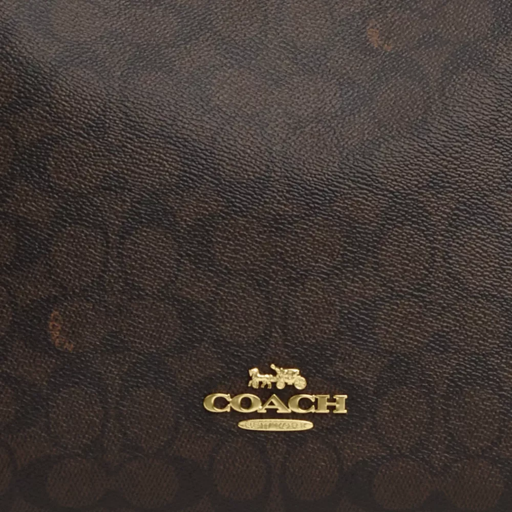 Сумка COACH Laurel Large Shoulder Bag In Signature Canvas