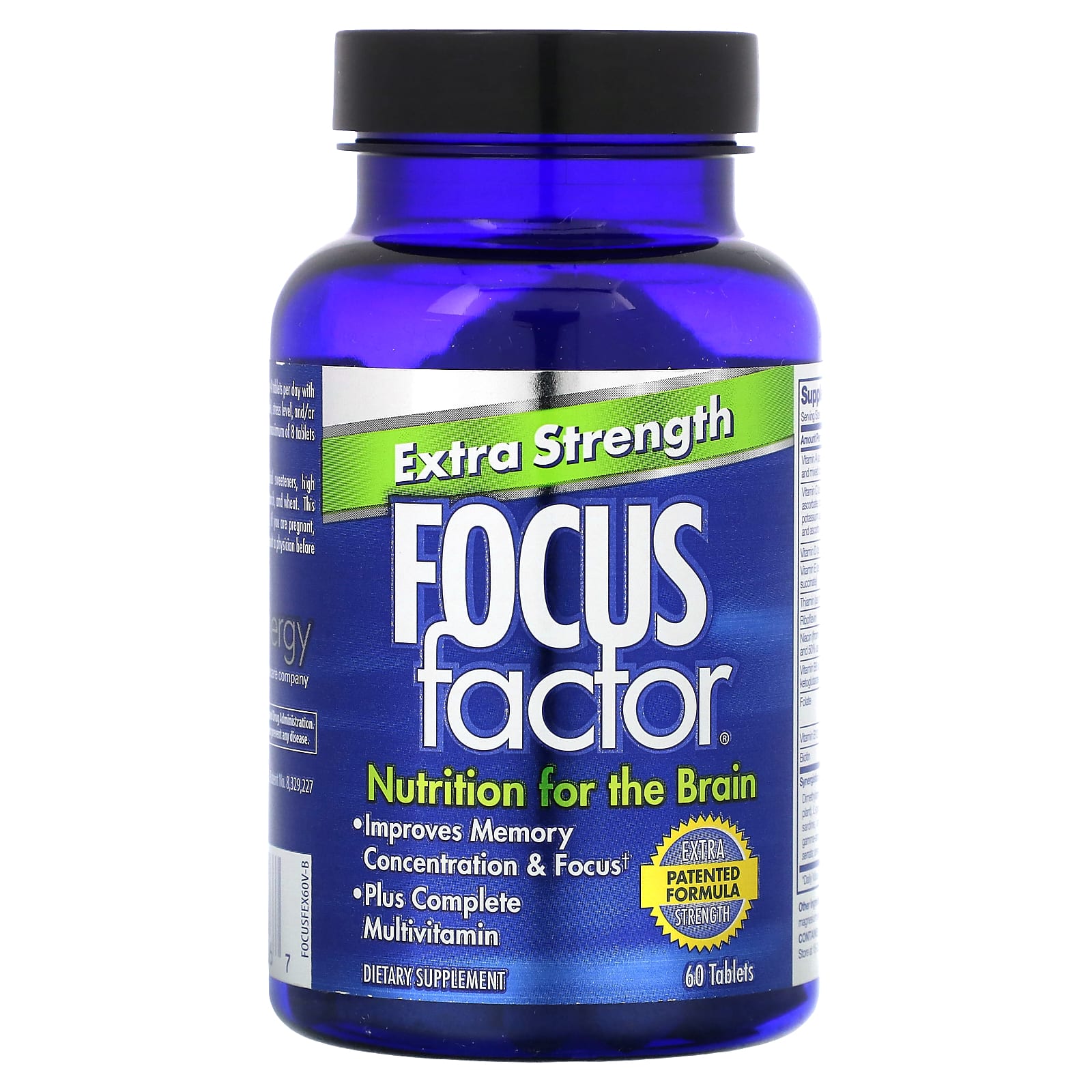 Focus Factor, повышенная сила действия, 60 таблеток