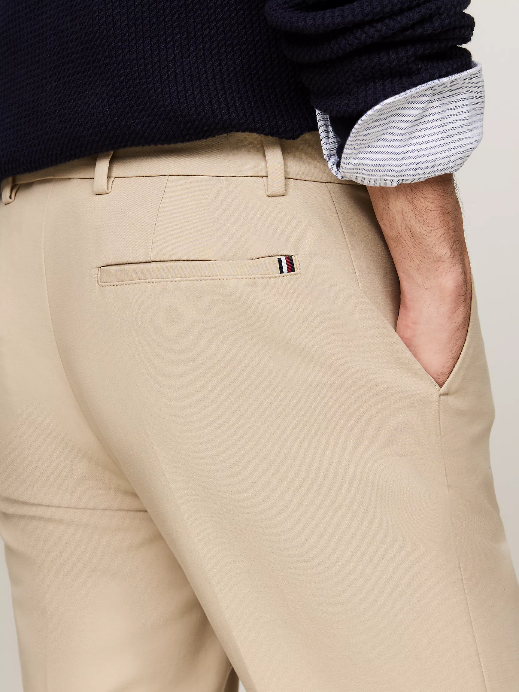 Мужские брюки Tommy Hilfiger, Прямые брюки чинос из эластичного хлопка