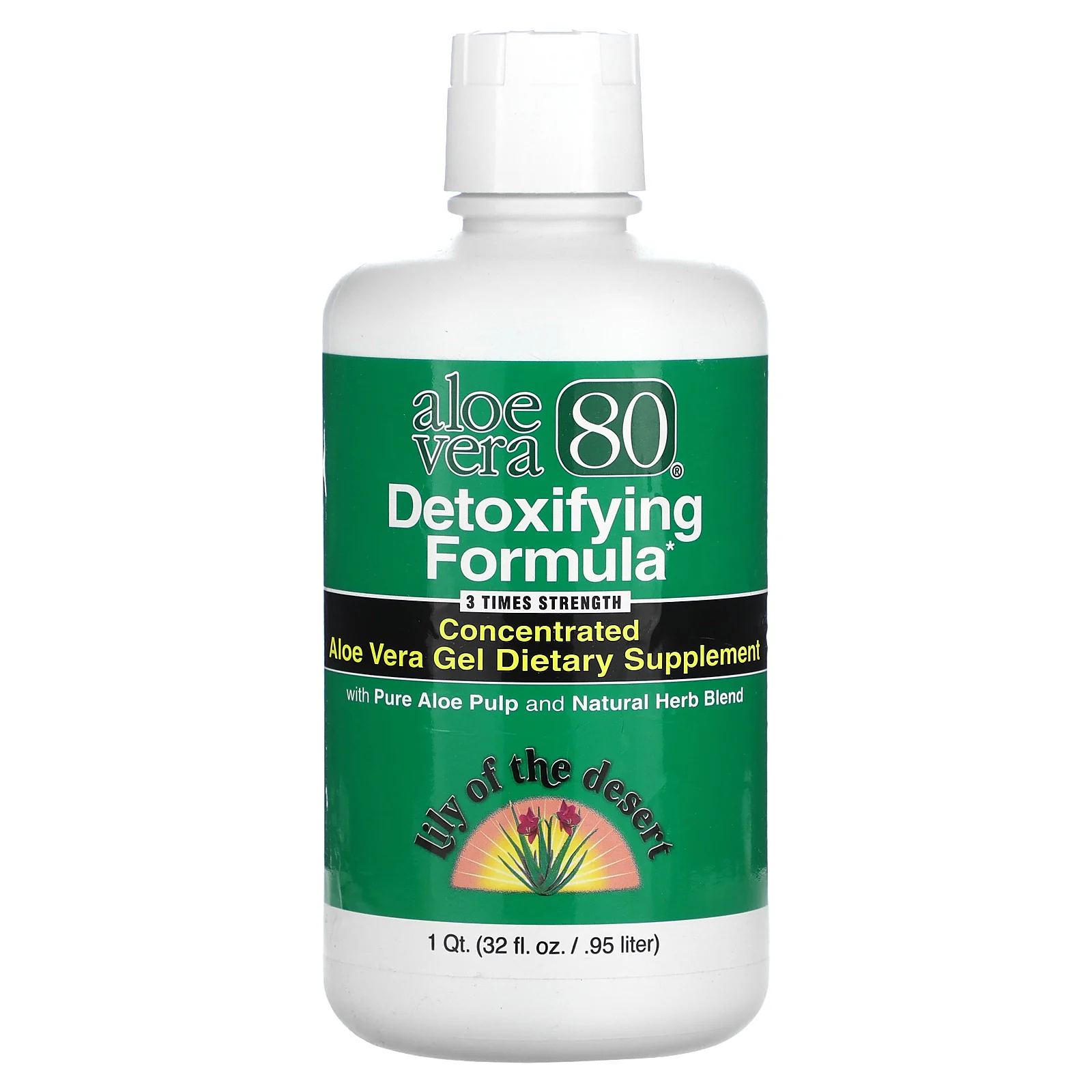 Lily of the Desert, Алоэ вера 80, формула детоксикации, 0,95 л (32 жидк. Унции)