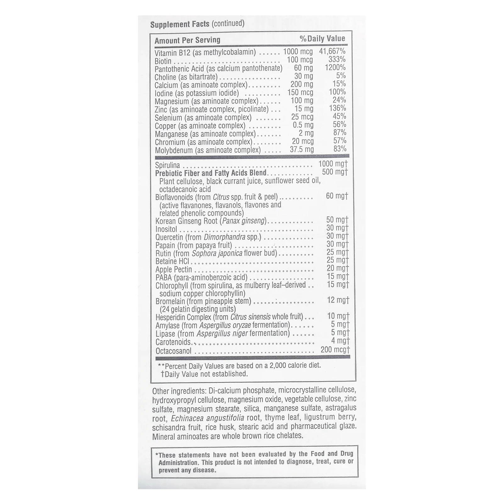 NaturesPlus, Source of Life, оригинальные мини-таблетки, добавка с мультивитаминами и минералами с концентрированными цельными продуктами, без железа, 180 таблеток