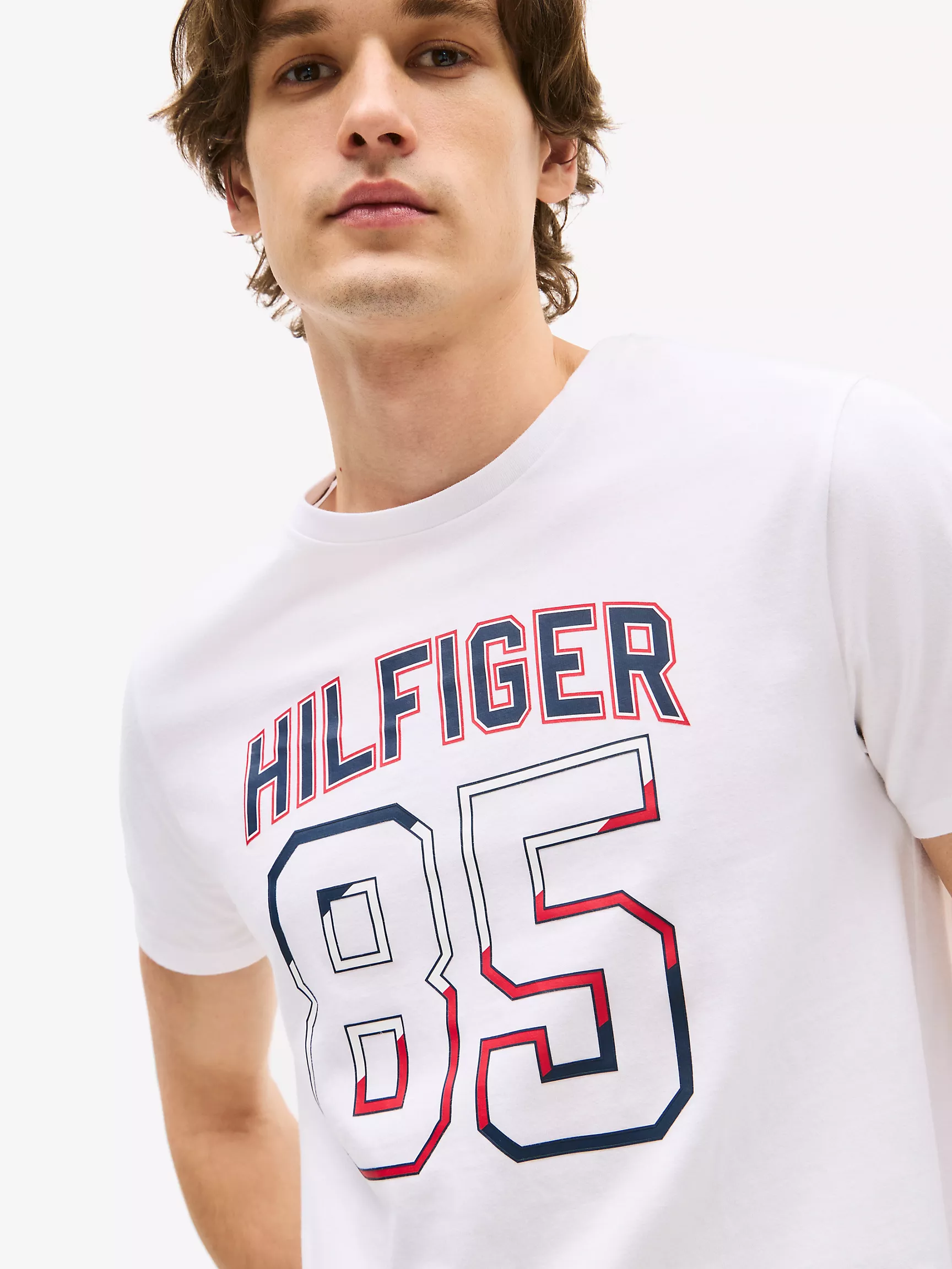 Мужская футболка Tommy Hilfiger, Футболка с логотипом Hilfiger 85