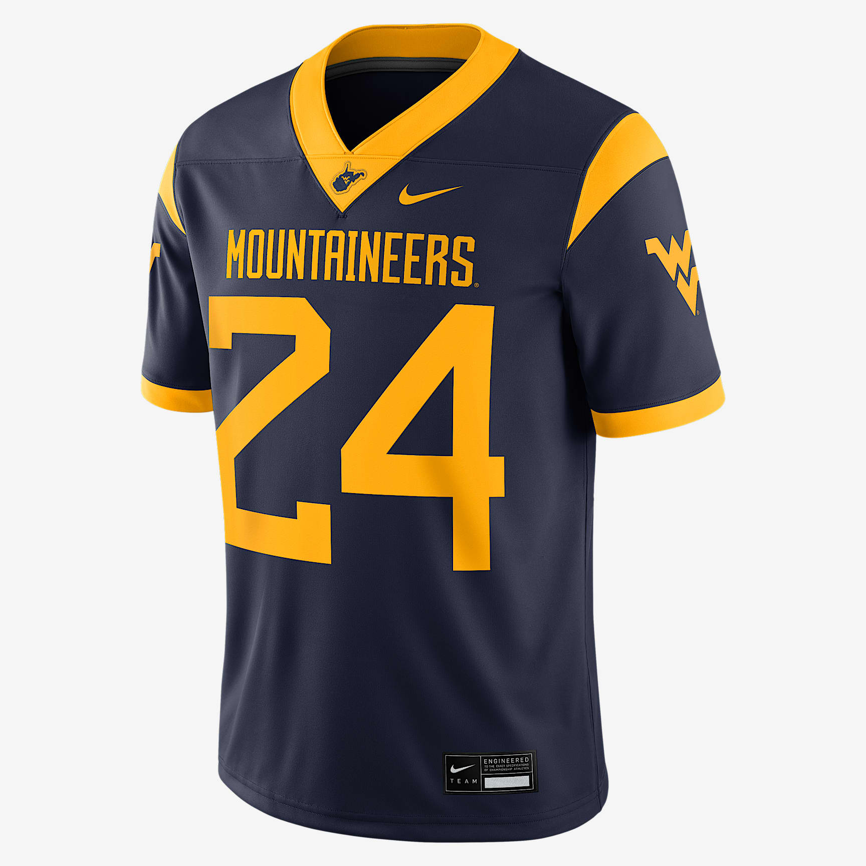 West Virginia Mountaineers Men's Nike Dri-FIT College Game Jersey