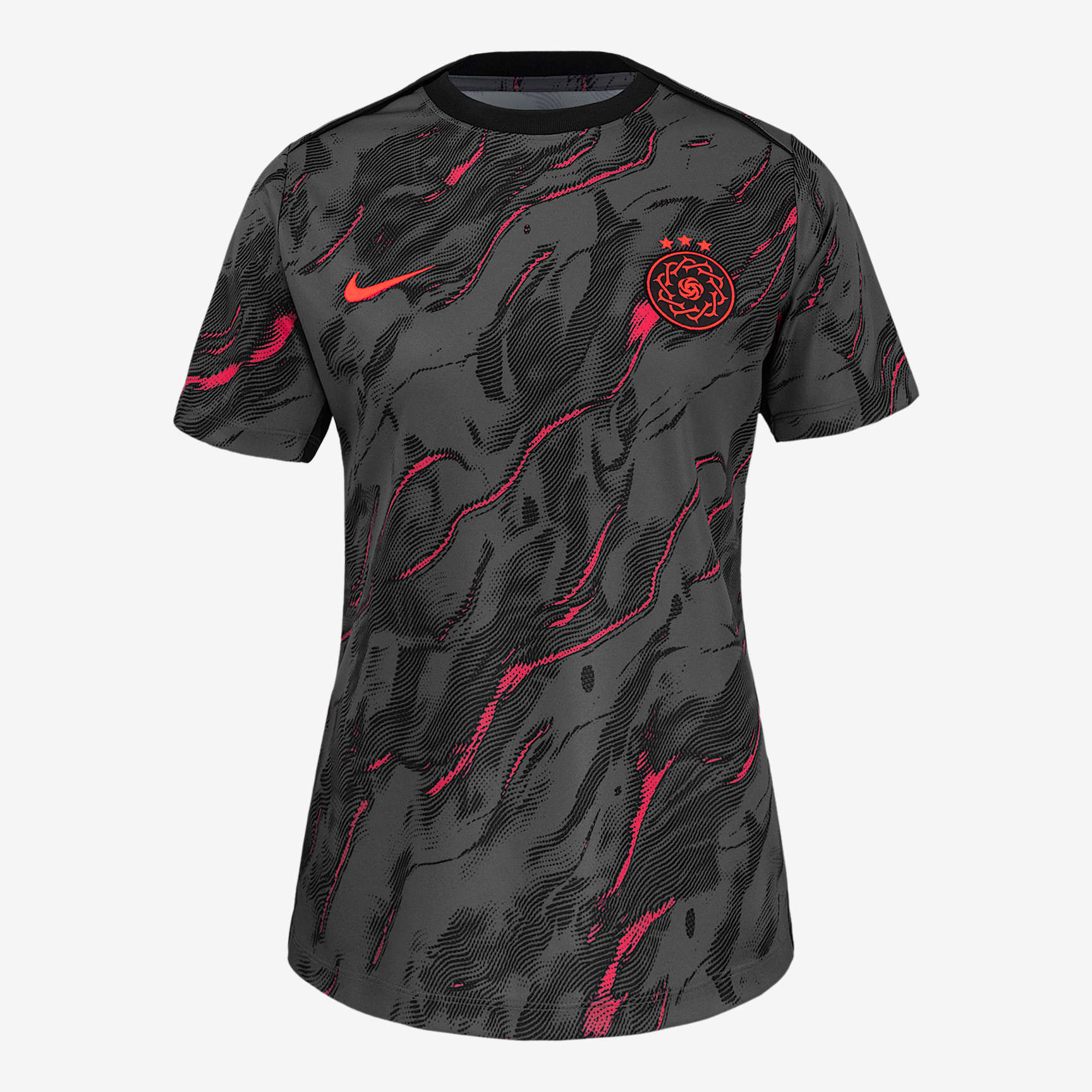 Portland Thorns FC 2025 Women's Nike NWSL Short-Sleeve Pre-Match Top