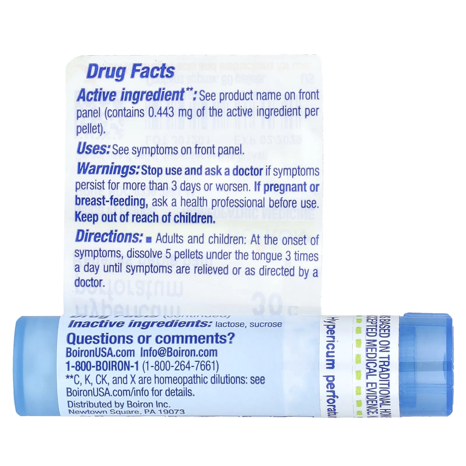 Boiron, Зверобой продырявленный, 30C, прим. 80 гранул