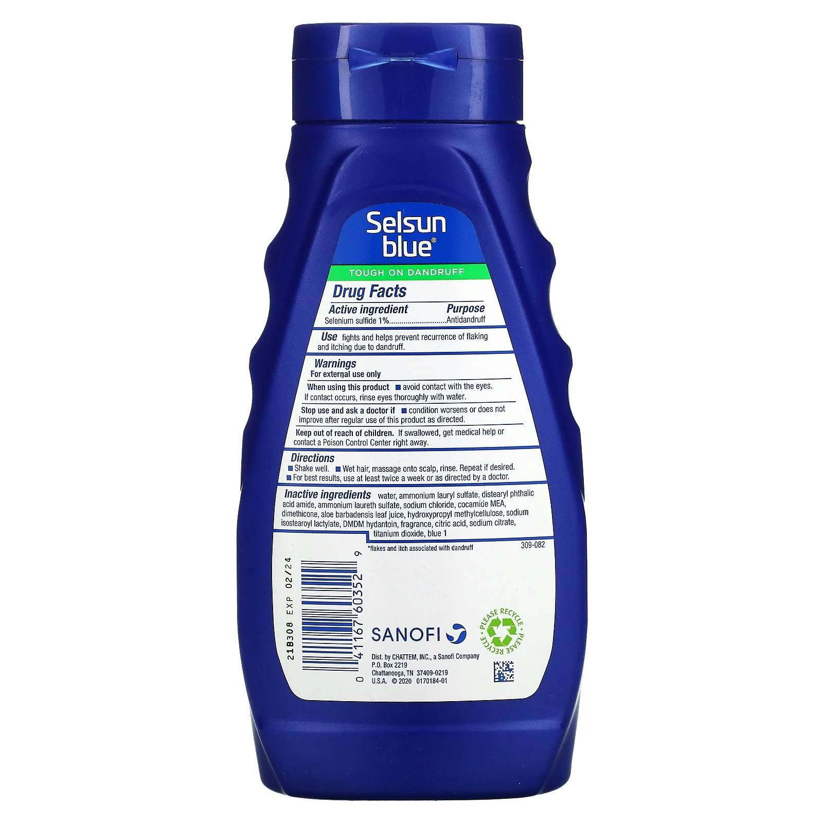 Selsun Blue, Шампунь против перхоти, увлажняющий, 325 мл (11 жидк. Унций)