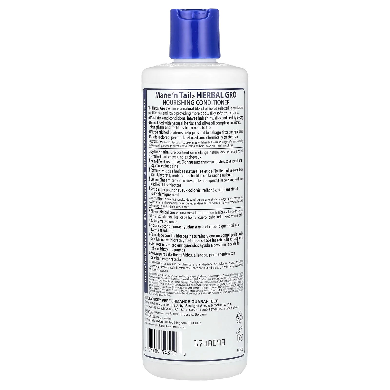 Mane 'n Tail, Кондиционер Herbal Gro, 355 мл (12 жидких унций)