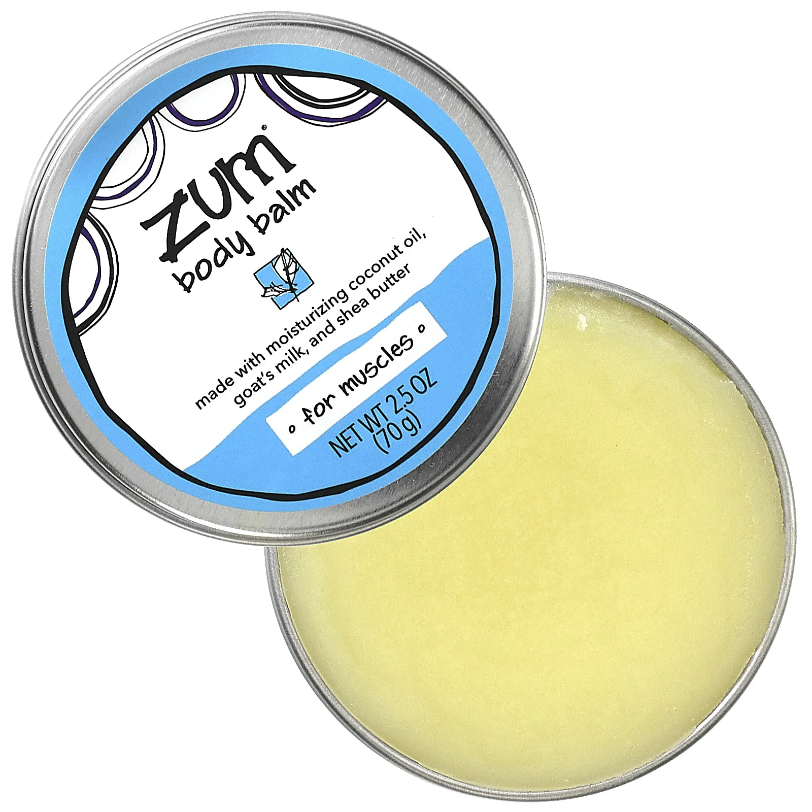 ZUM, Бальзам для тела Zum для мышц, 70 г (2,5 унции)