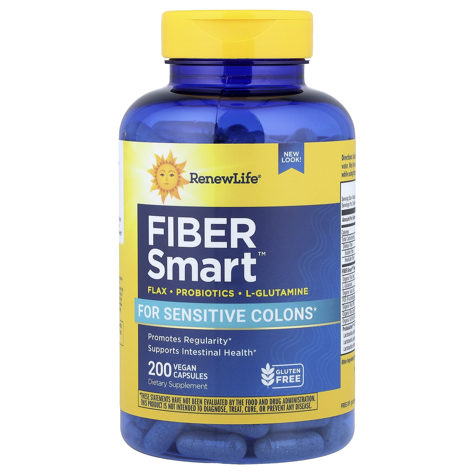 Renew Life, Fiber Smart™, 200 веганских капсул