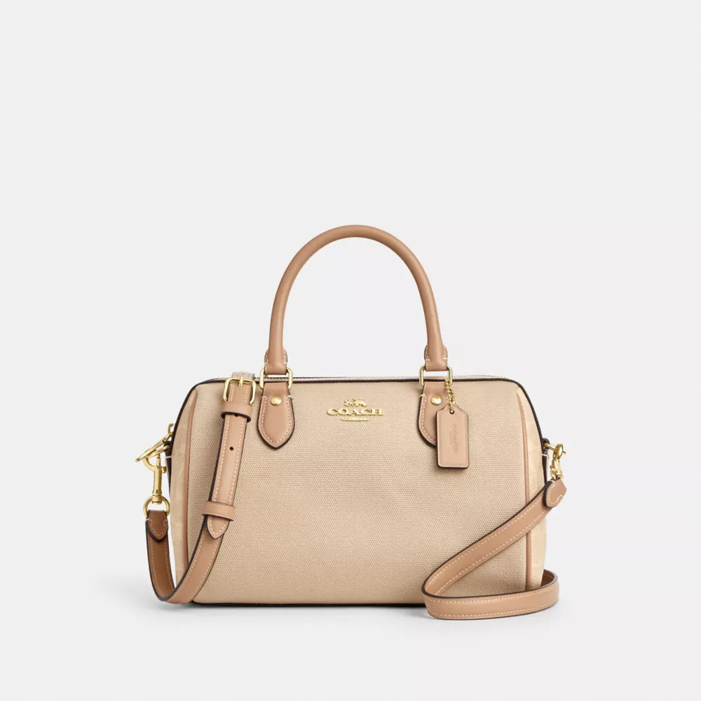 Сумка COACH Rowan Satchel Bag In Colorblock