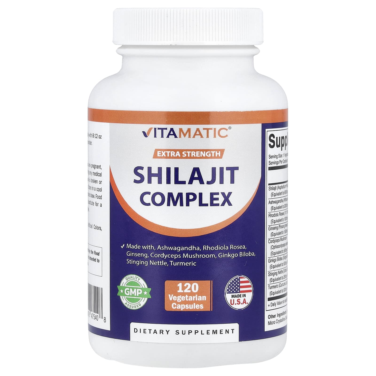 Vitamatic, комплекс с мумие, 120 вегетарианских капсул