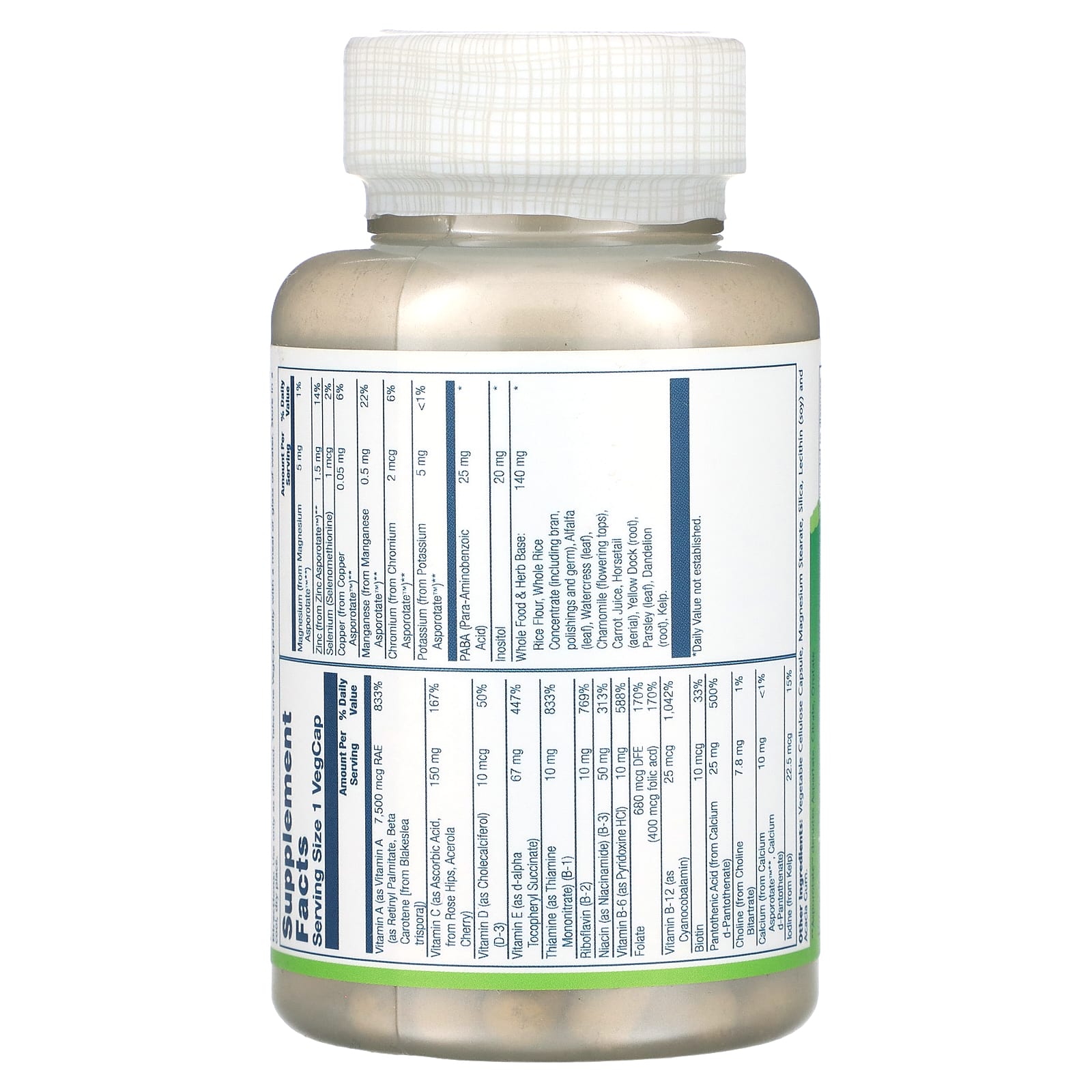 Solaray, Раз в день, усиленная энергия, Multi-Vita-Min, 90 вегетарианских капсул