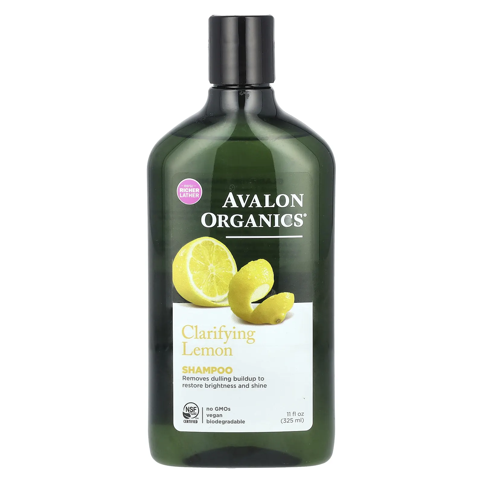 Avalon Organics, очищающий шампунь, лимон, 325 мл (11 жидк. унций)