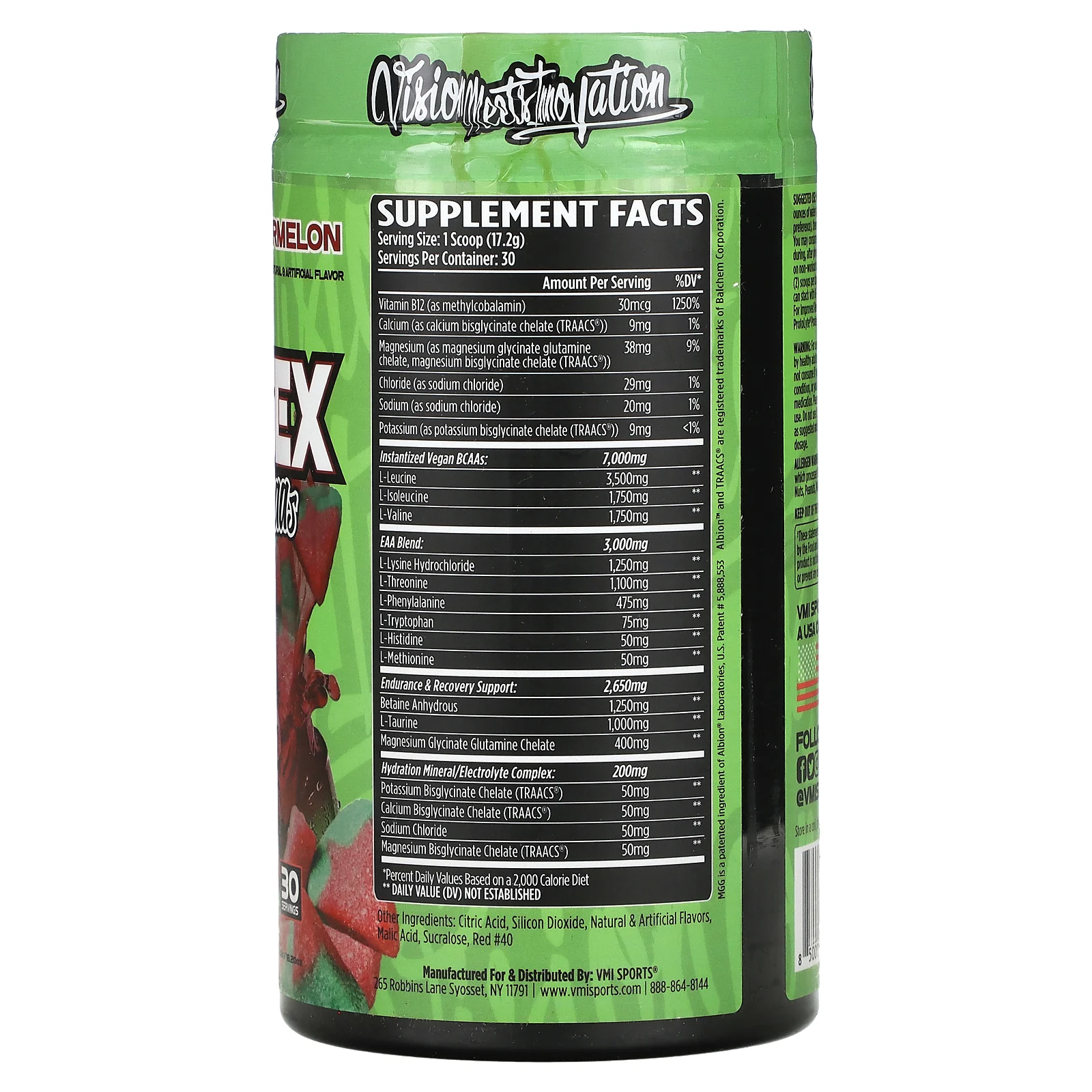 VMI Sports, Aminogex, EAA / BCAA, арбуз, 516 г (18,2 унции)
