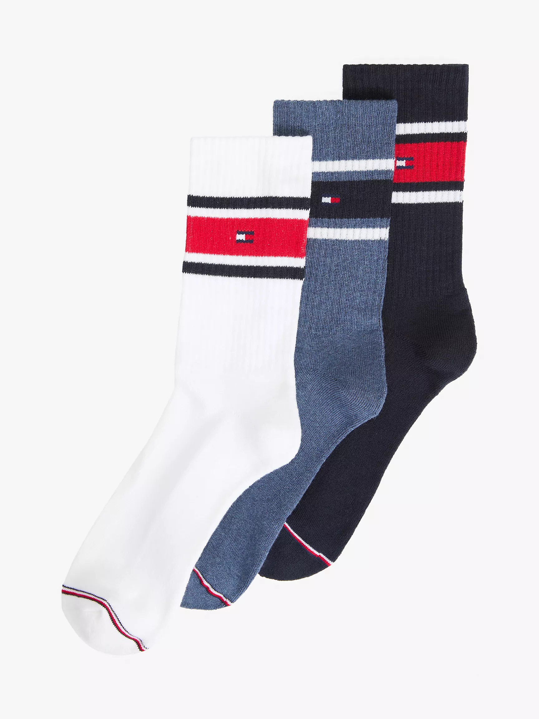 Мужские носки Tommy Hilfiger, Набор из 3 пар классических носков в широкую полоску