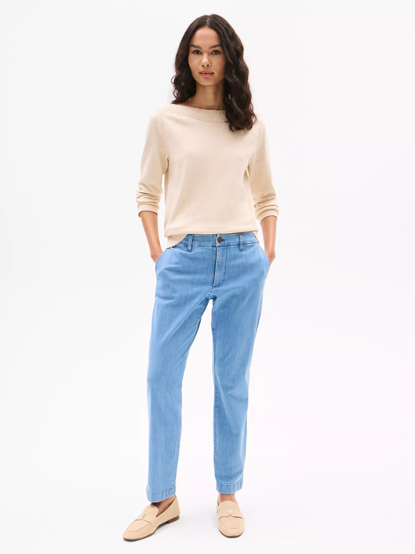 Женские брюки Tommy Hilfiger, Приталенные брюки чинос