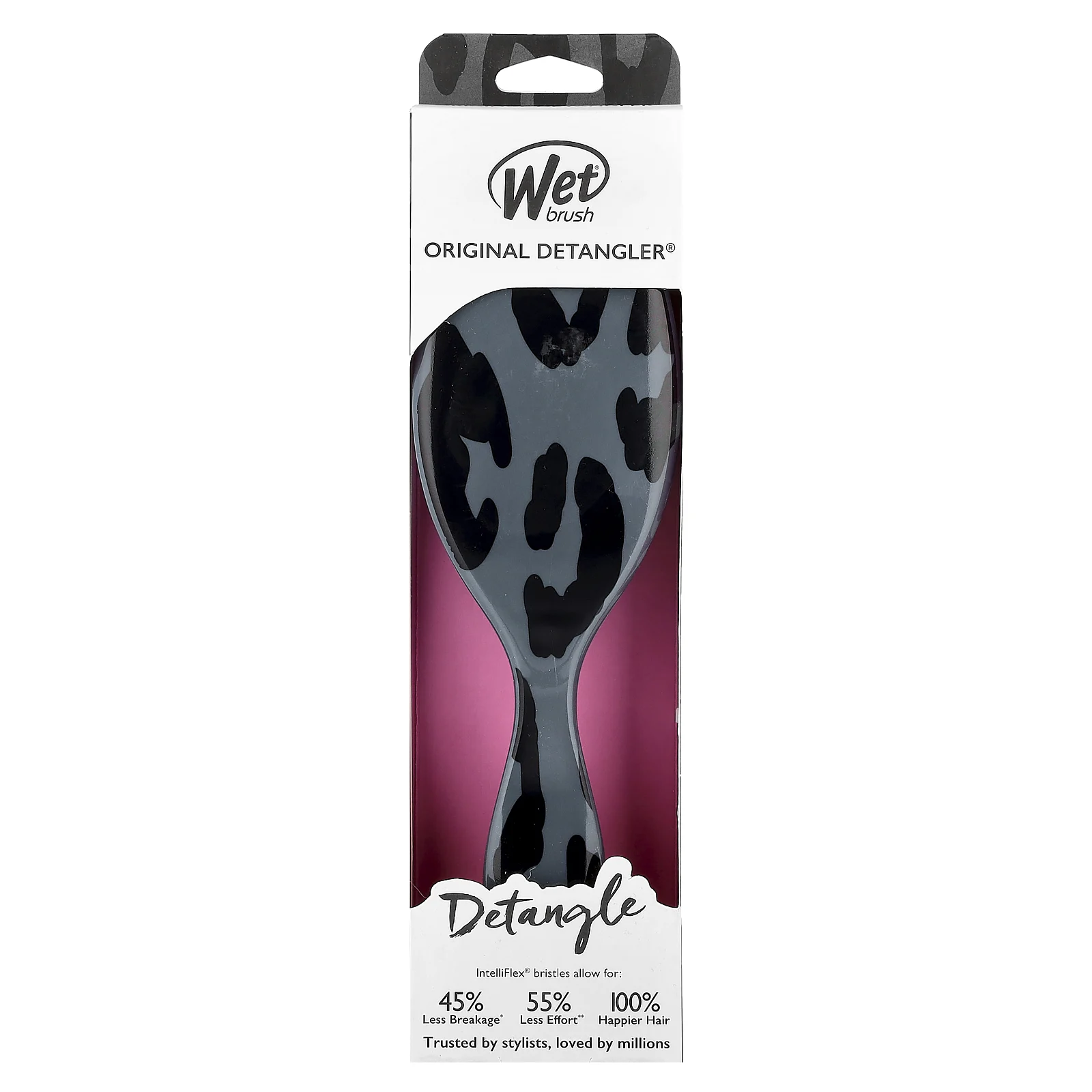 Wet Brush, Original Detangler®, Safari Leopard Grey, 1 кисть