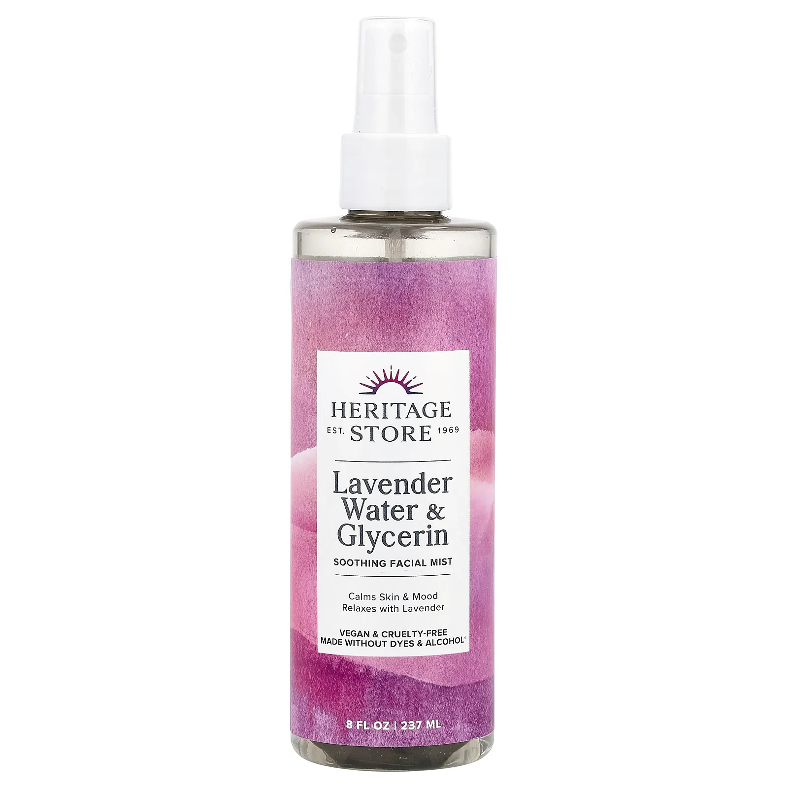 Heritage Store, успокаивающий спрей для лица с лавандовой водой и глицерином, 240 мл (8 жидк. унций)