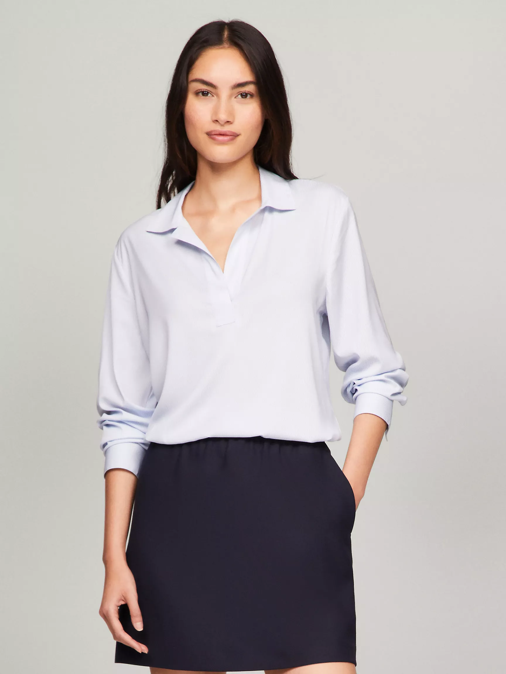 Женская рубашка Tommy Hilfiger, Свободная полосатая рубашка-пуловер