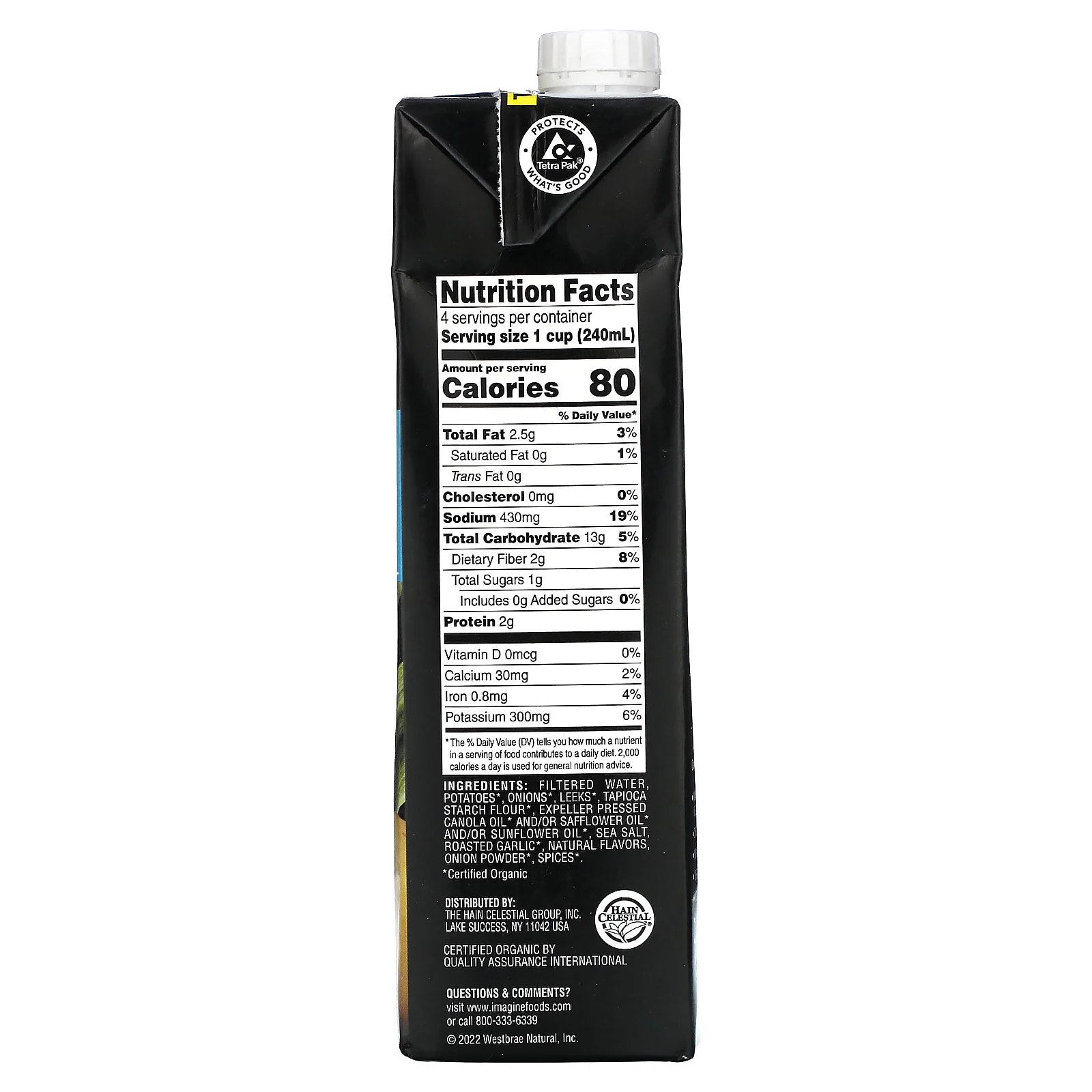 Imagine Soups, органический картофель-лук, крем-суп, 946 мл (32 жидк. унции)