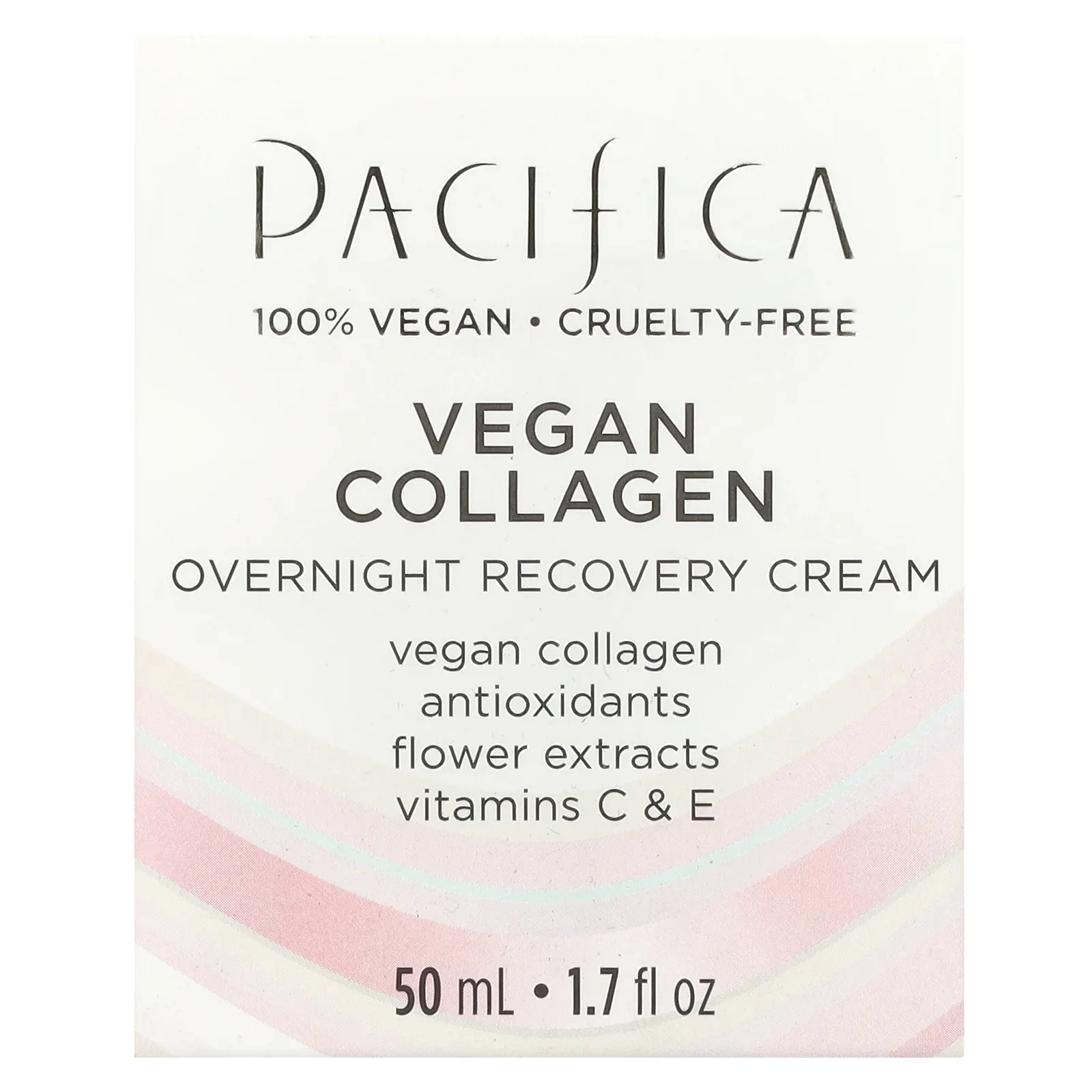 Pacifica, Vegan Collagen, ночной восстанавливающий крем, 50 мл (1,7 жидк. Унции)