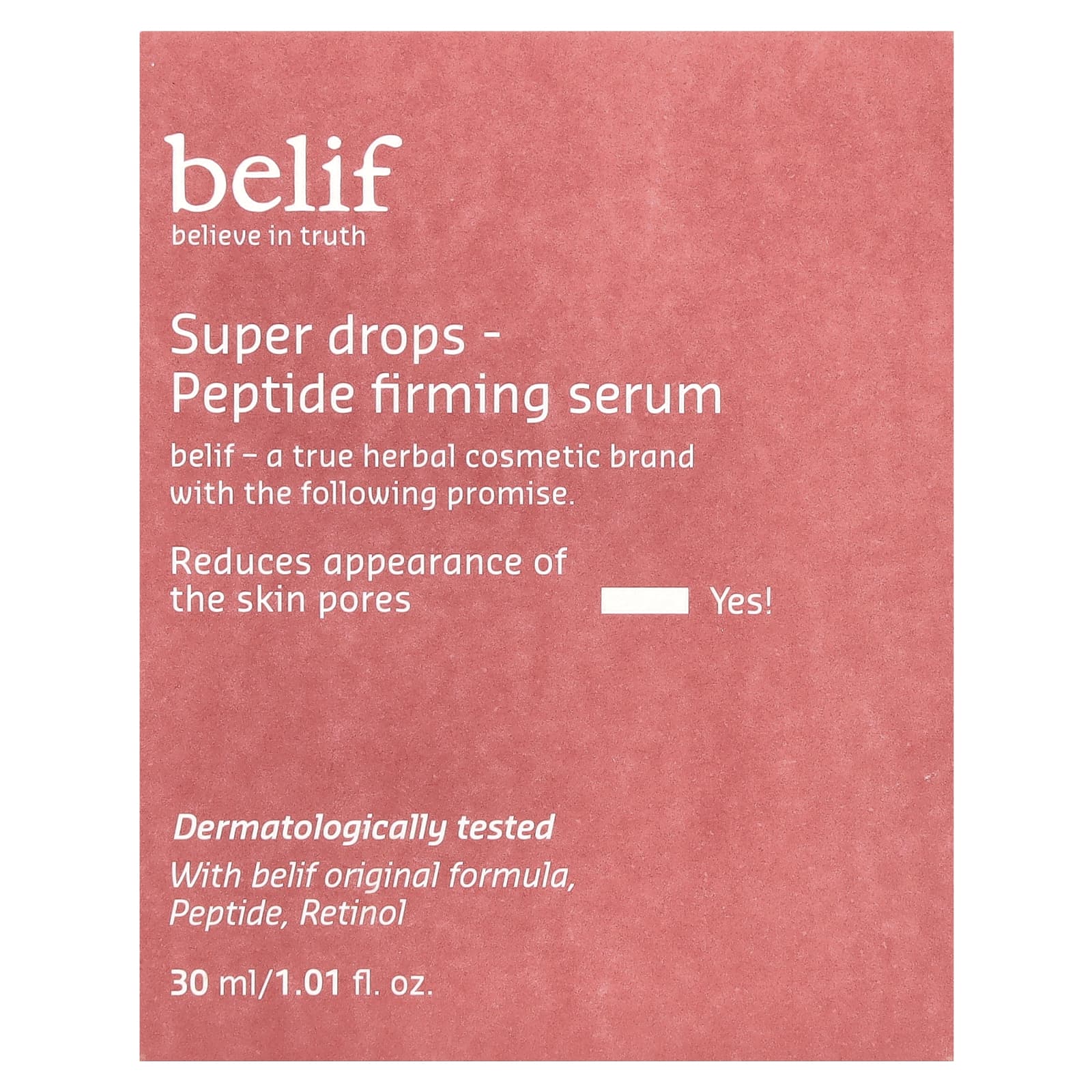 belif, Super Drops, укрепляющая сыворотка с пептидами, 30 мл (1,01 жидк. Унции)