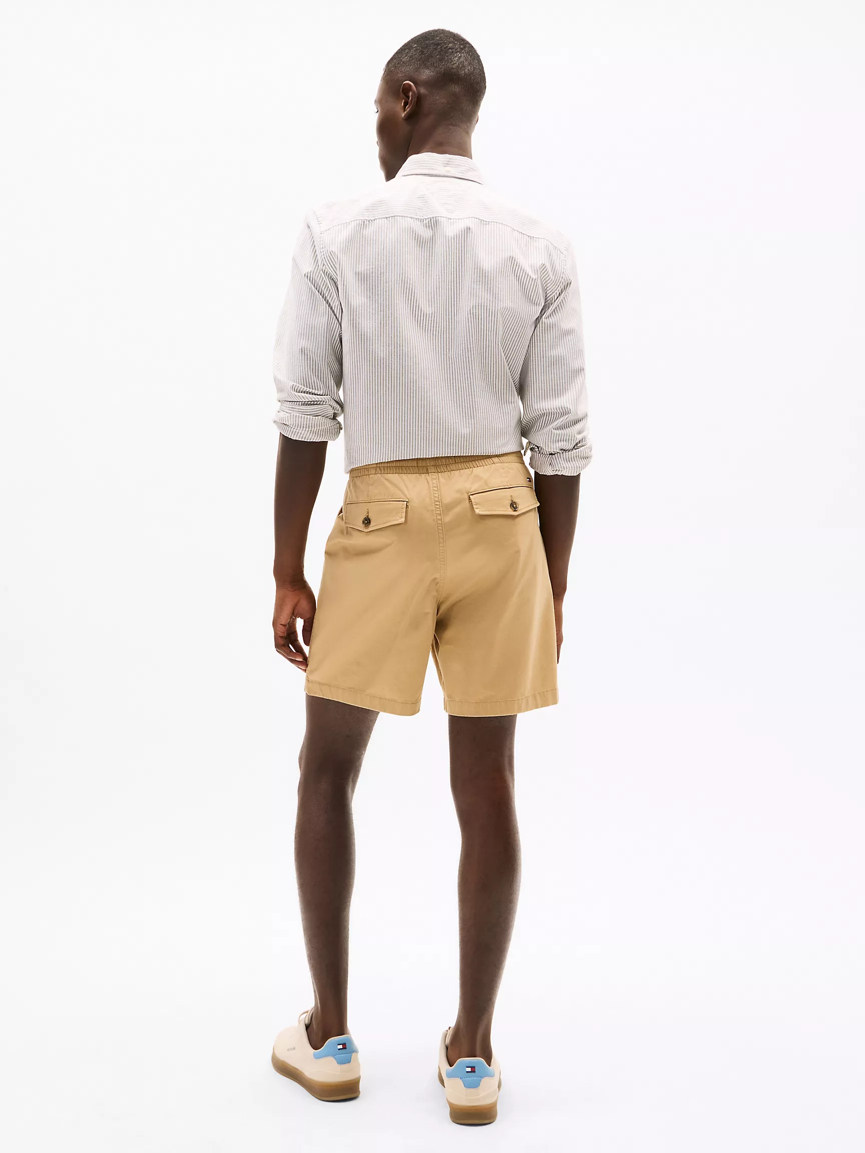 Мужские шорты Tommy Hilfiger, Трикотажные шорты из твила с бархатистой отделкой