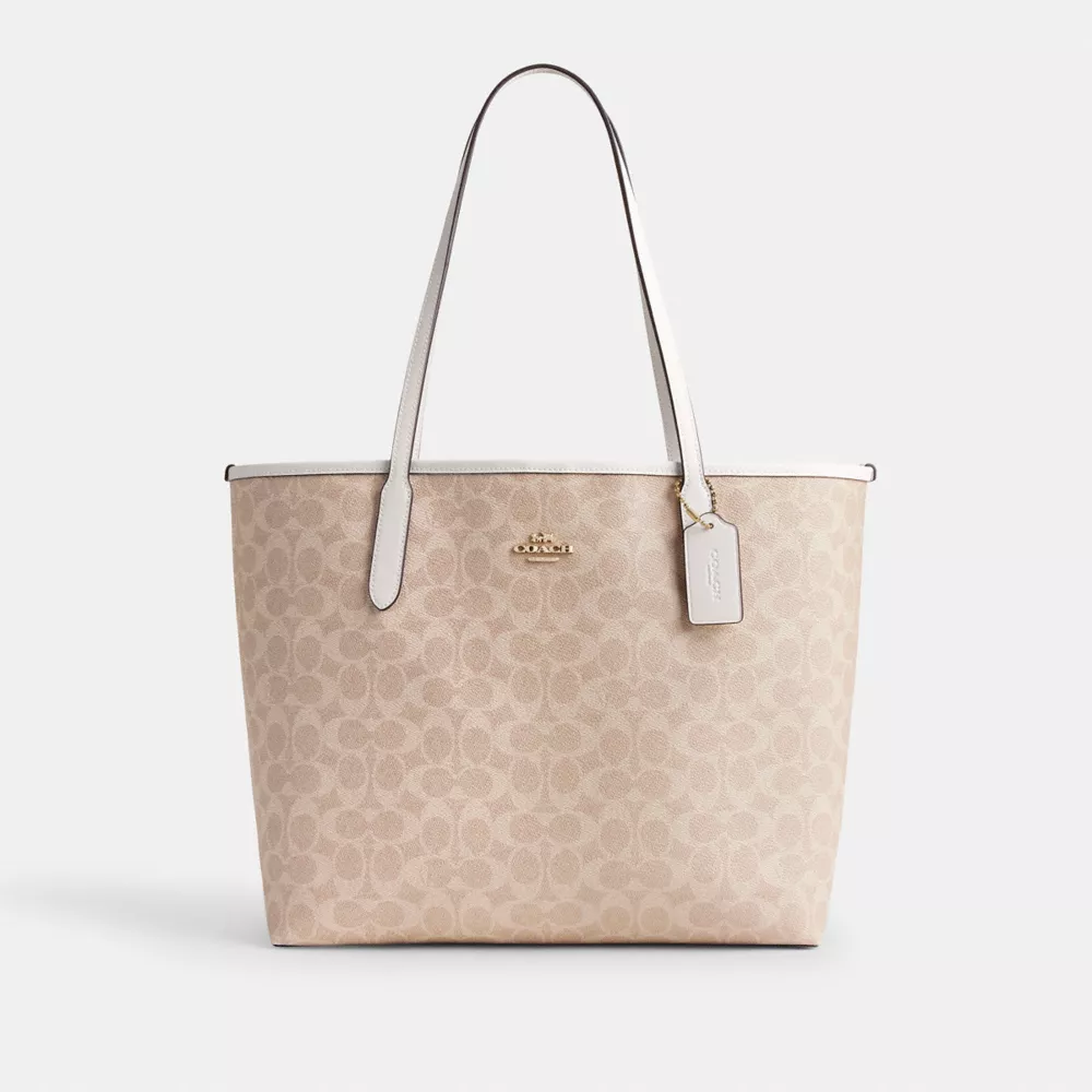 Сумка COACH City Tote Bag In Signature Canvas