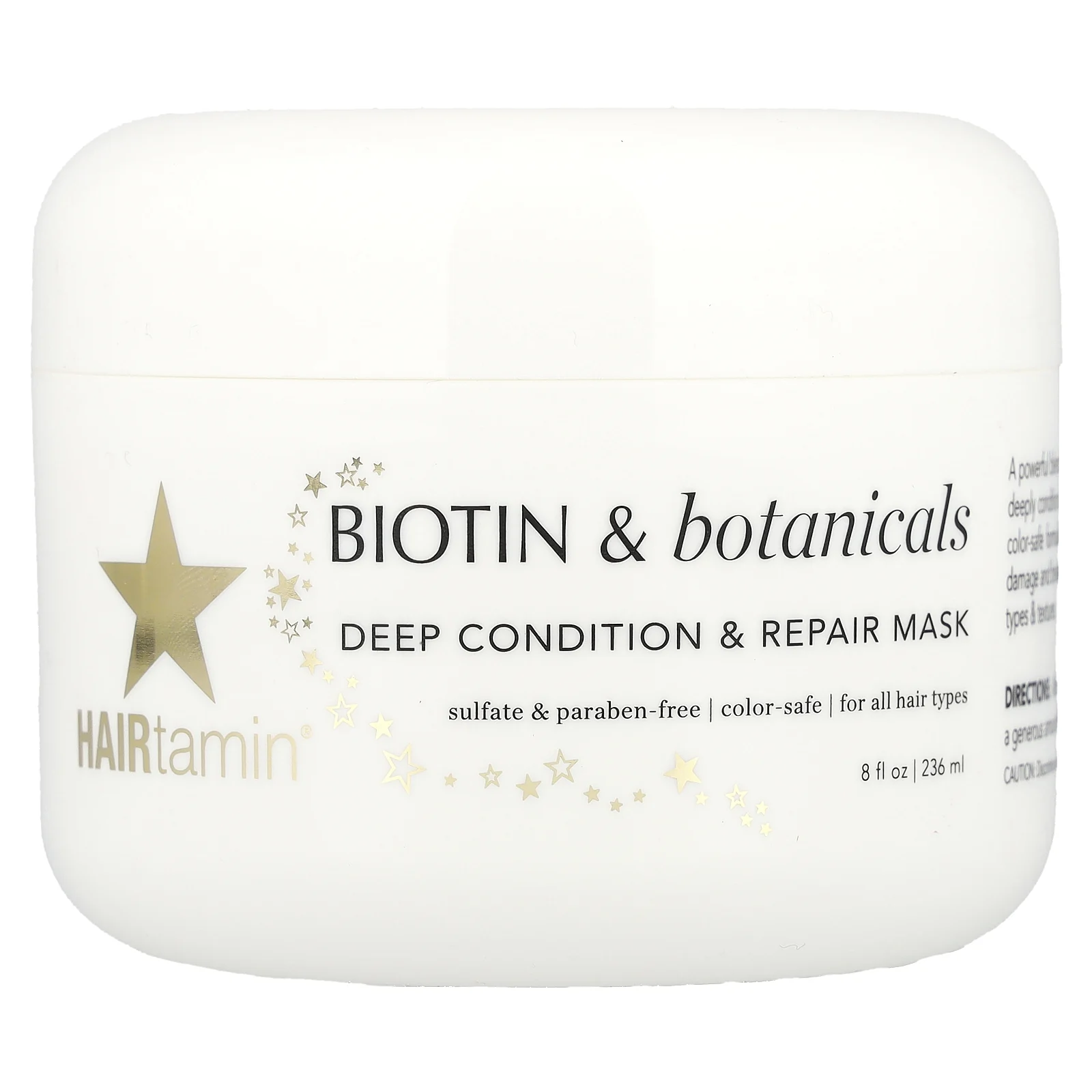 HAIRtamin, Biotin & Botanicals, маска для глубокого кондиционирования и восстановления, 236 мл (8 жидк. Унций)