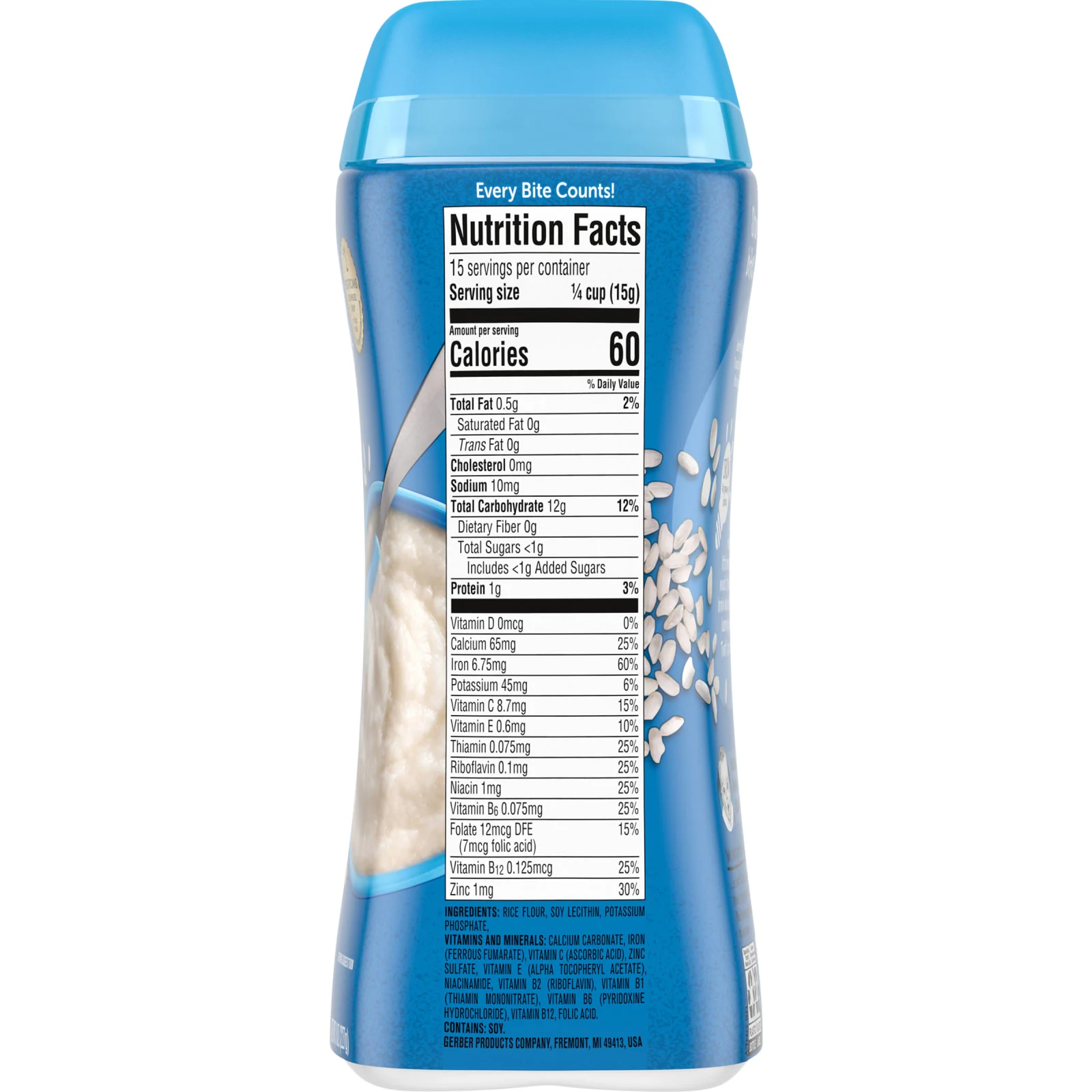 Gerber, Детские хлопья, 1st Foods, рис, 227 г (8 унций)