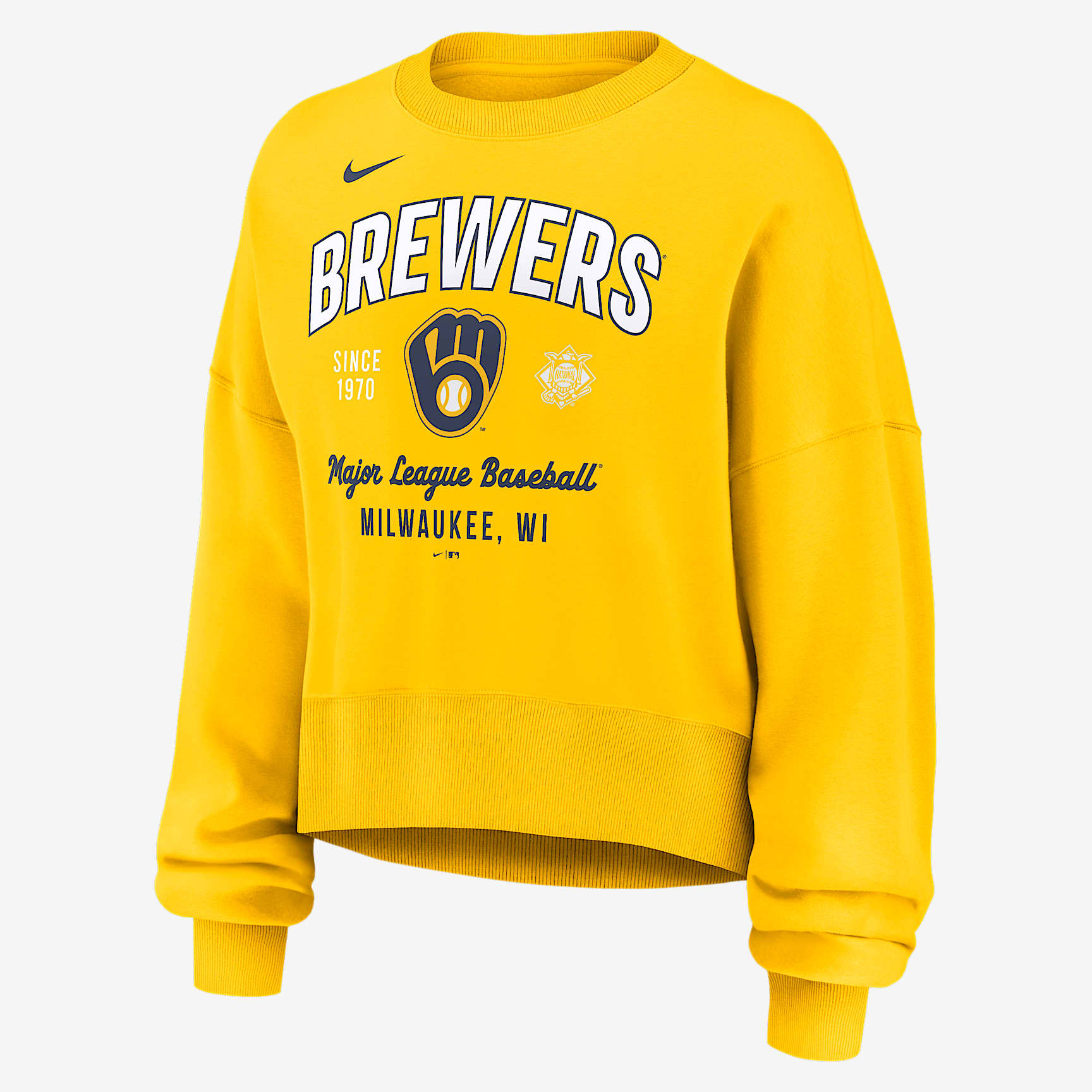 Milwaukee Brewers Women's Nike MLB Pullover Crew