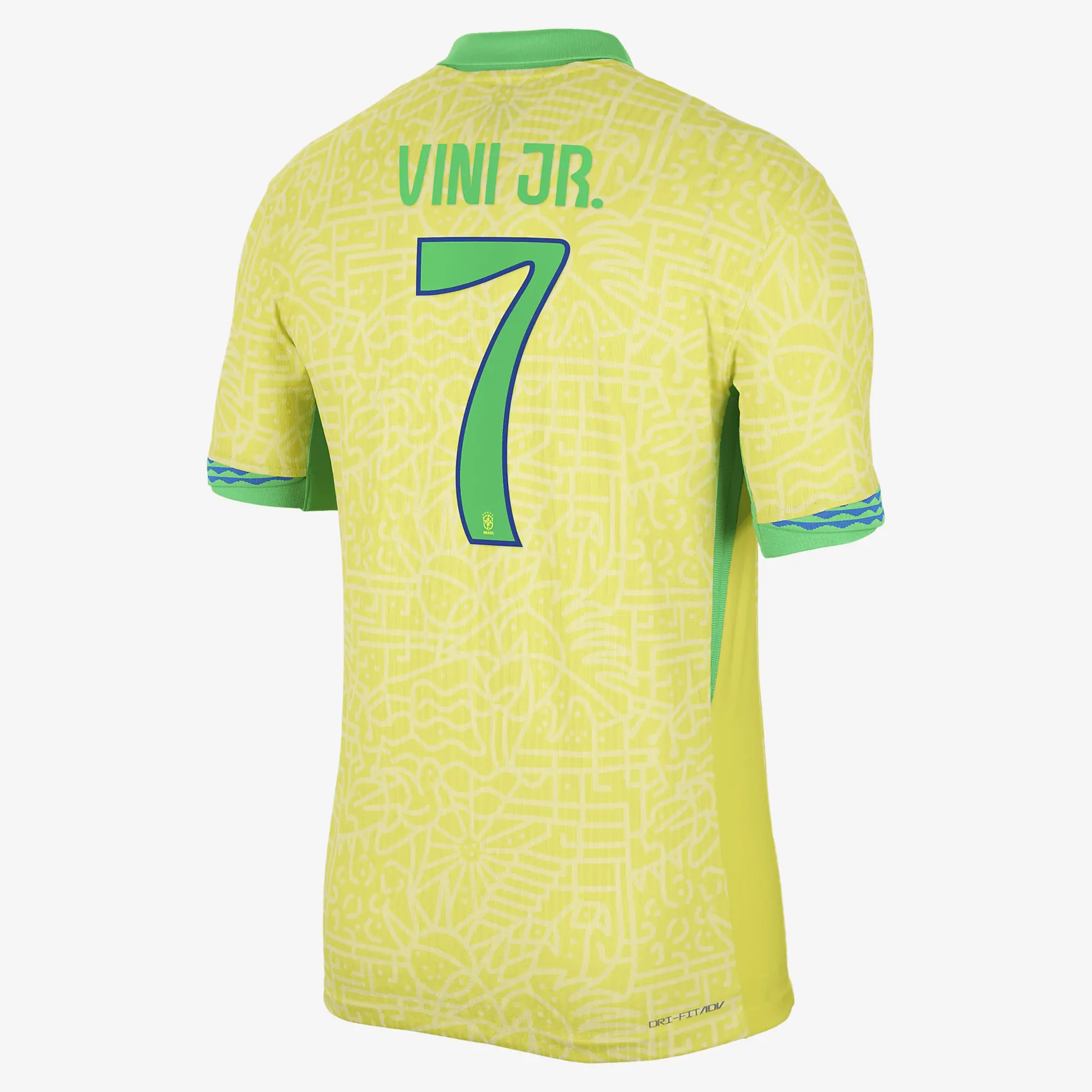 Vini Jr. Brazil National Team 2024 Match Away Men's Nike Dri-FIT ADV Soccer Jersey