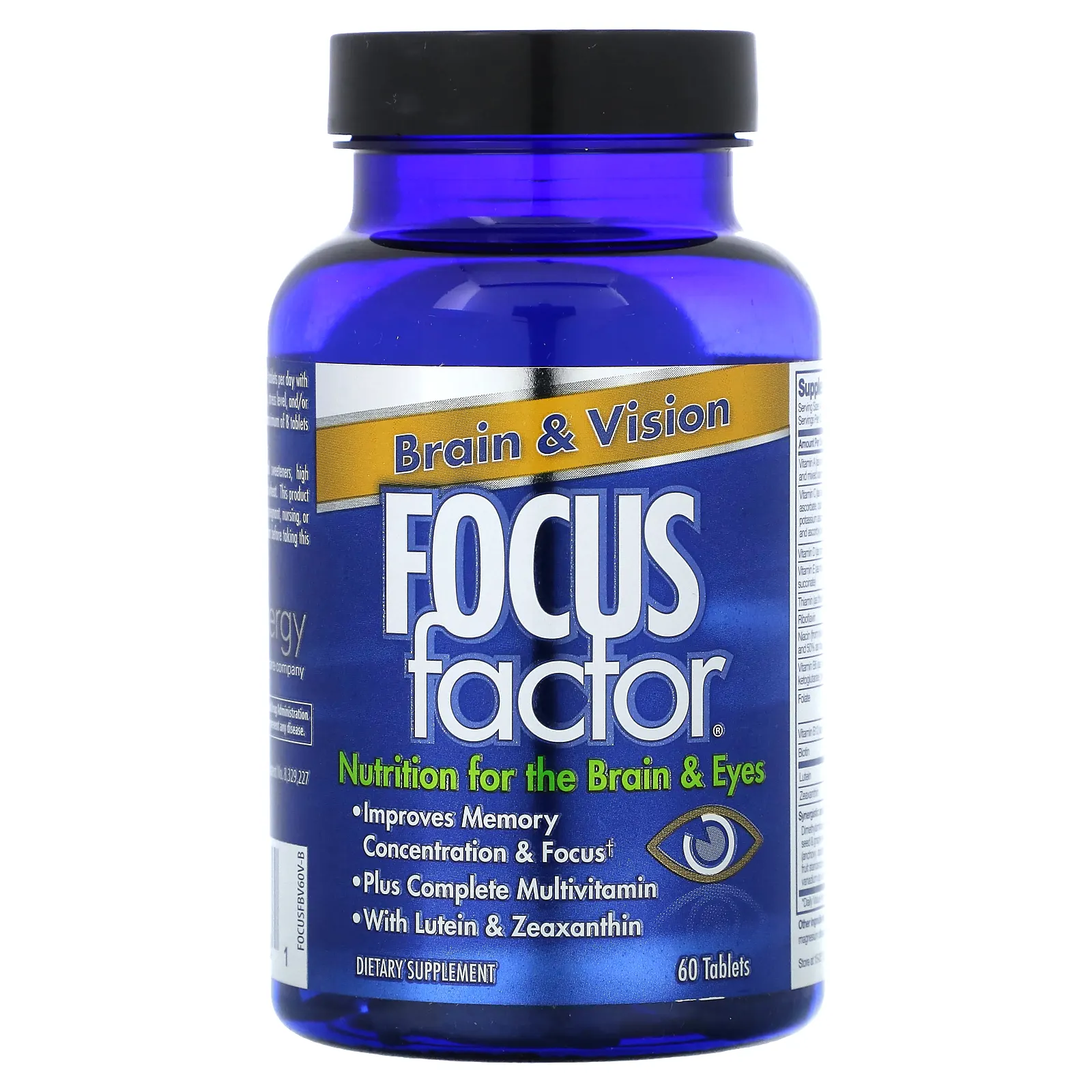 Focus Factor, Brain & Vision, 60 таблеток (Товар снят с продажи)