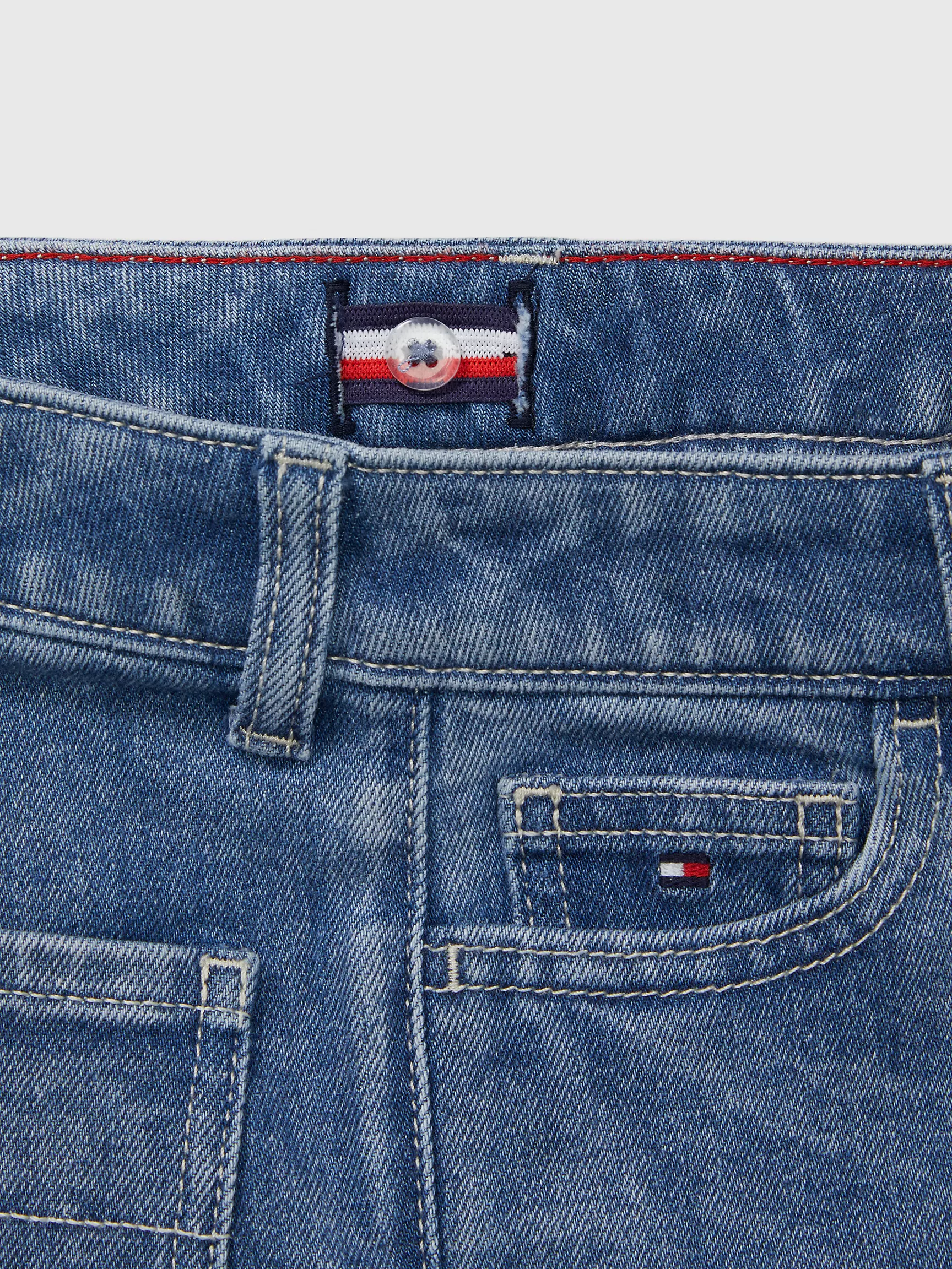 Короткие шорты для девочек Tommy Hilfiger, Детские джинсовые шорты силуэта Girlfriend