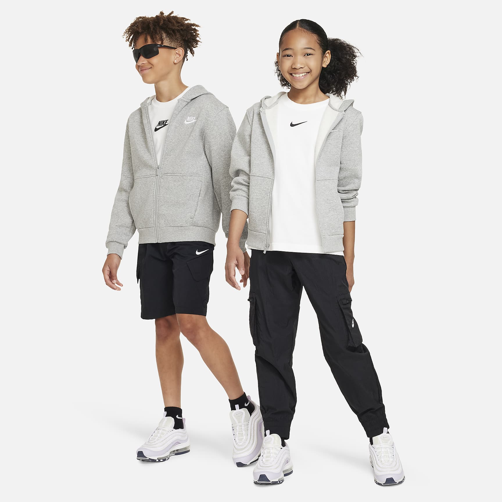 Nike Sportswear Club Fleece Big Kids' Full-Zip Hoodie