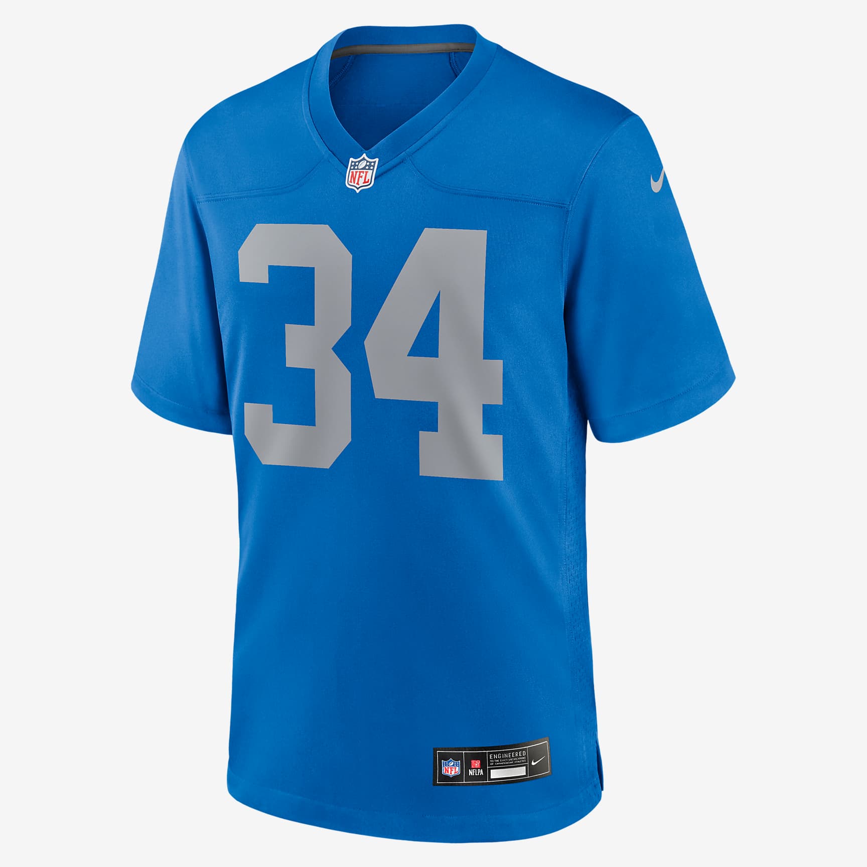 Alex Anzalone Detroit Lions Men's Nike NFL Game Football Jersey