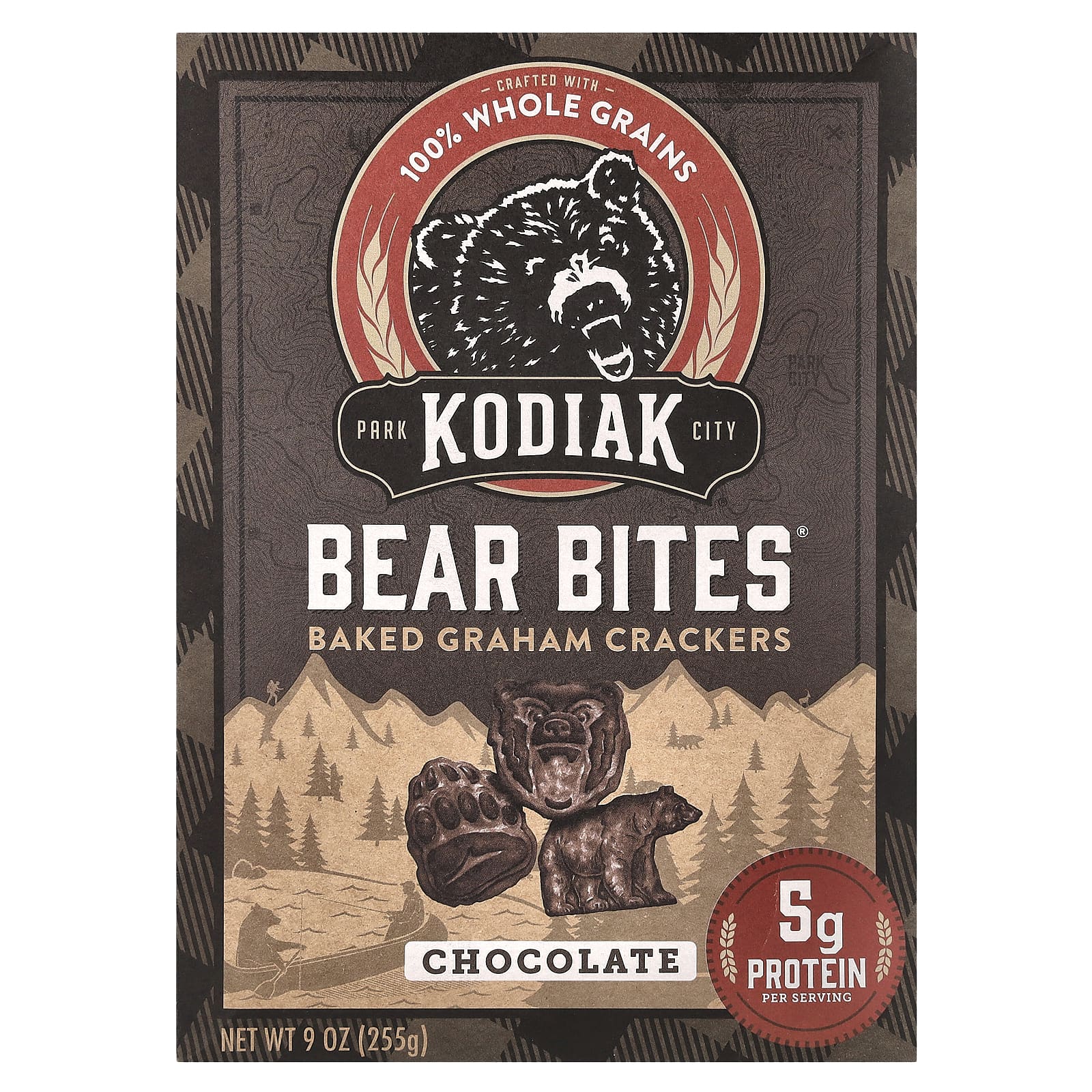 Kodiak Cakes, Bear Bites, запеченные крекеры с шоколадом, 255 г (9 унций)