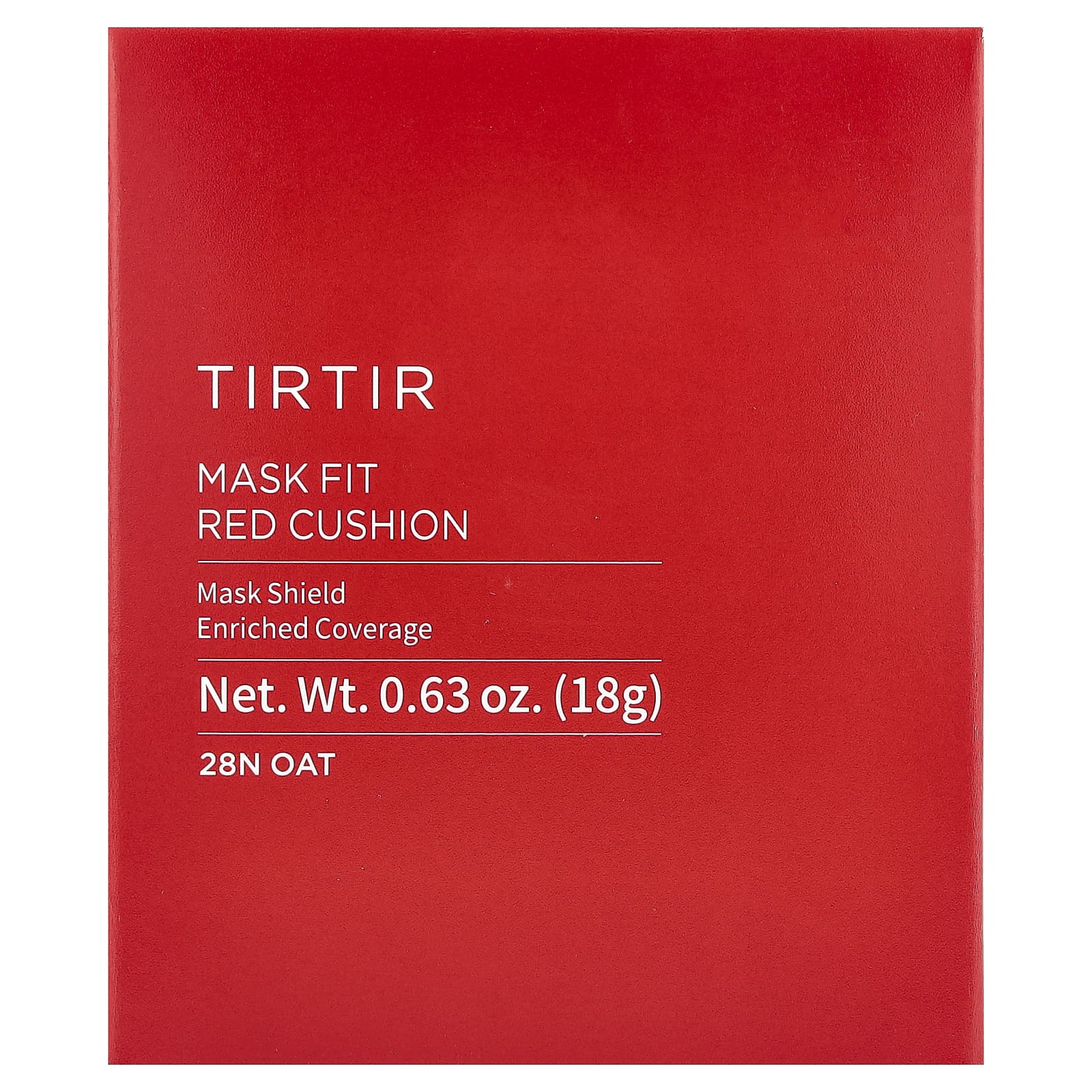 TIRTIR, Mask Fit Red Cushion, 28N овсянка, 18 г (0,63 унции)