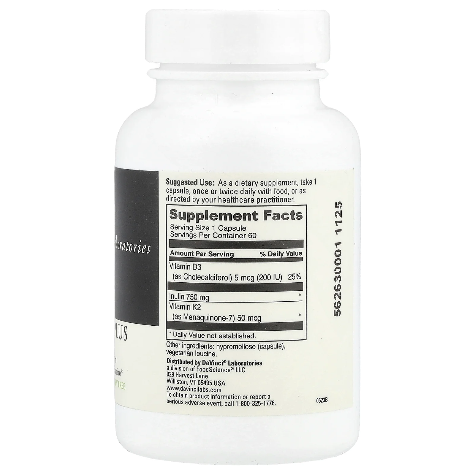 DaVinci Laboratories, Витамин K2 Plus, 60 капсул