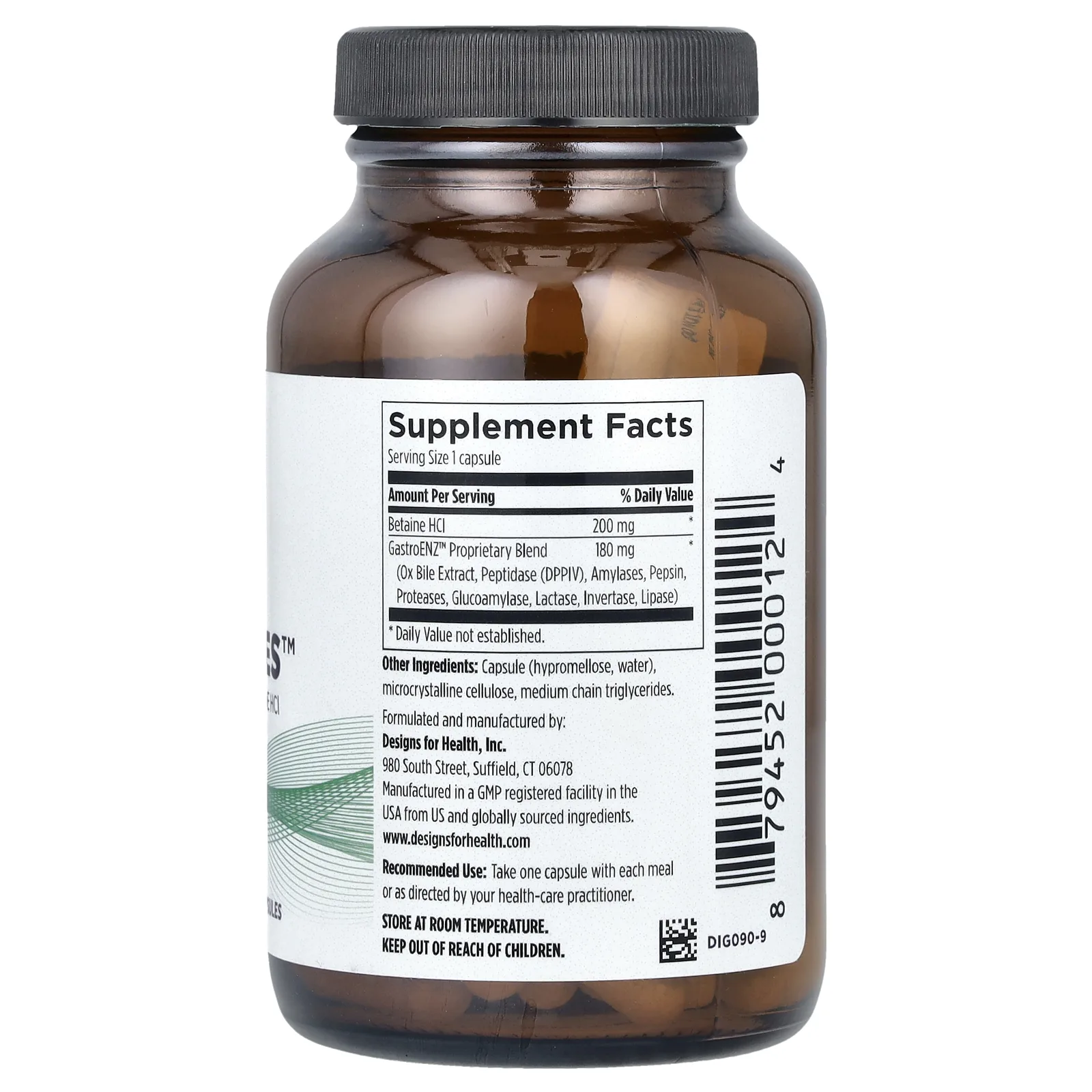 Designs For Health, Digestzymes ™, 90 капсул